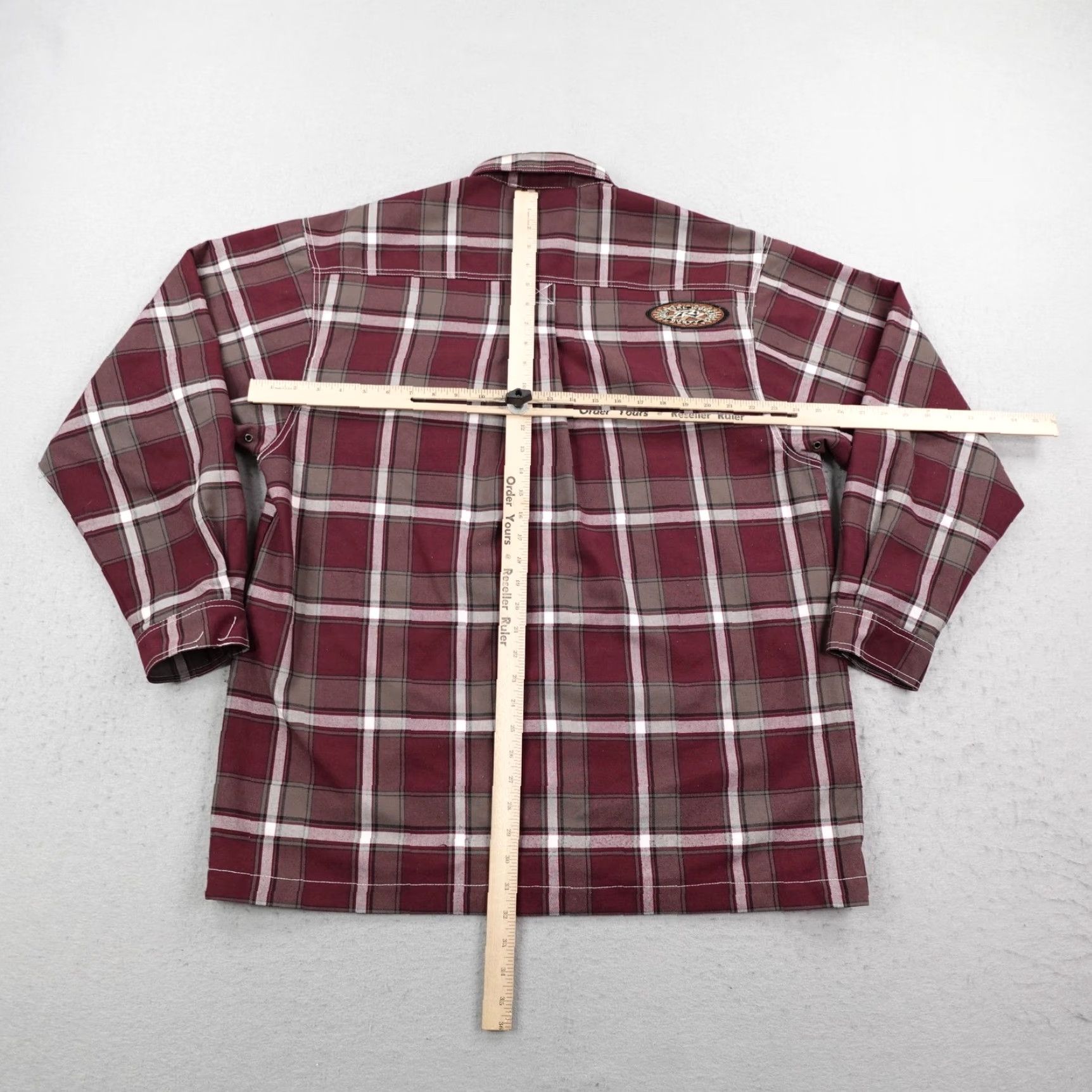 Rusty VINTAGE Rusty Jacket Mens 2XL Red Plaid Lined Snap Up Shacket Skater Overshirt Jacket Size US XXL / EU 58 / 5 - 7 Thumbnail