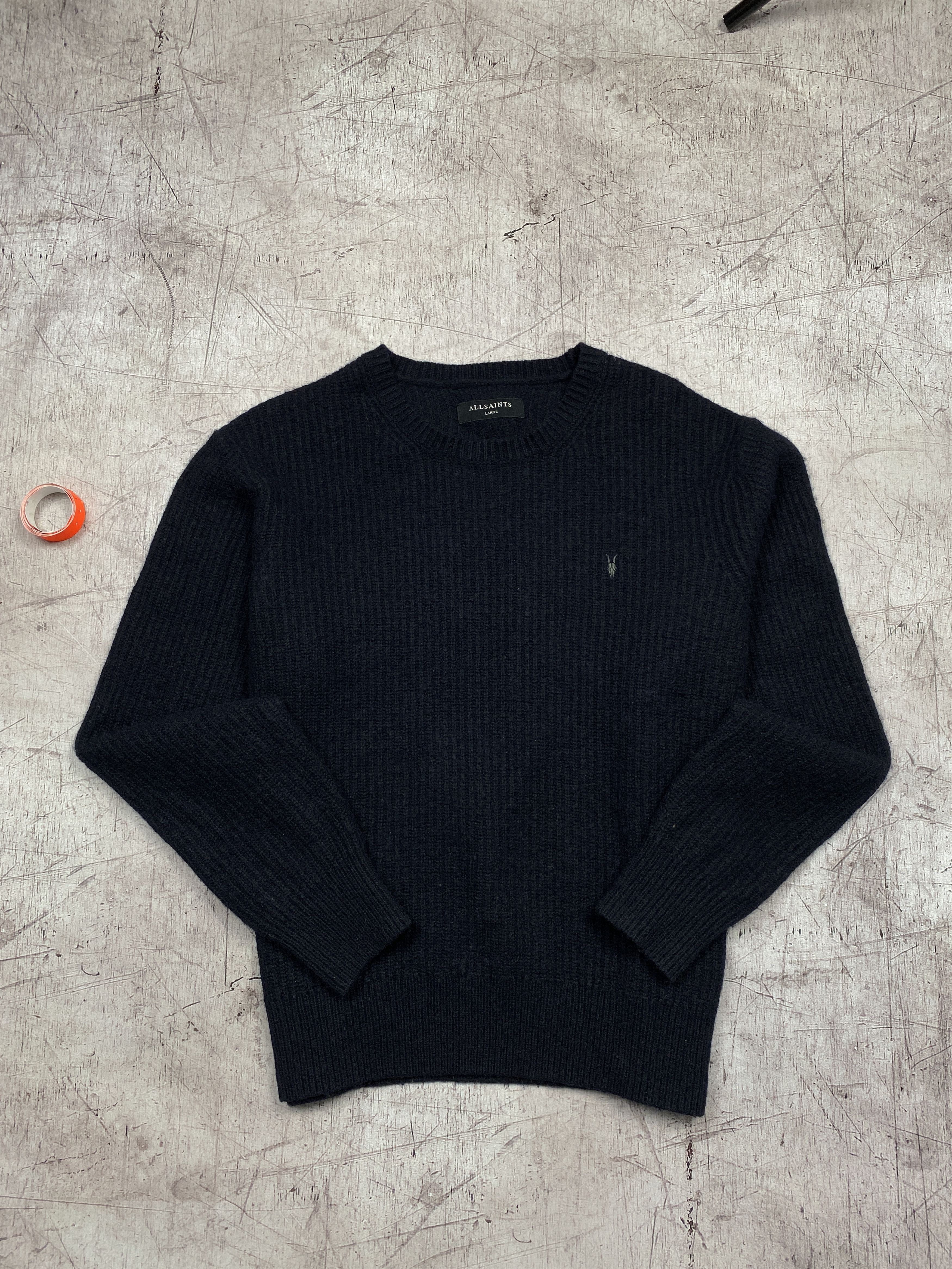 Allsaints × Vintage Allsaints Lymore Vintage Crew Neck Wool Knit Sweater y2k Size US L / EU 52-54 / 3 - 1 Thumbnail