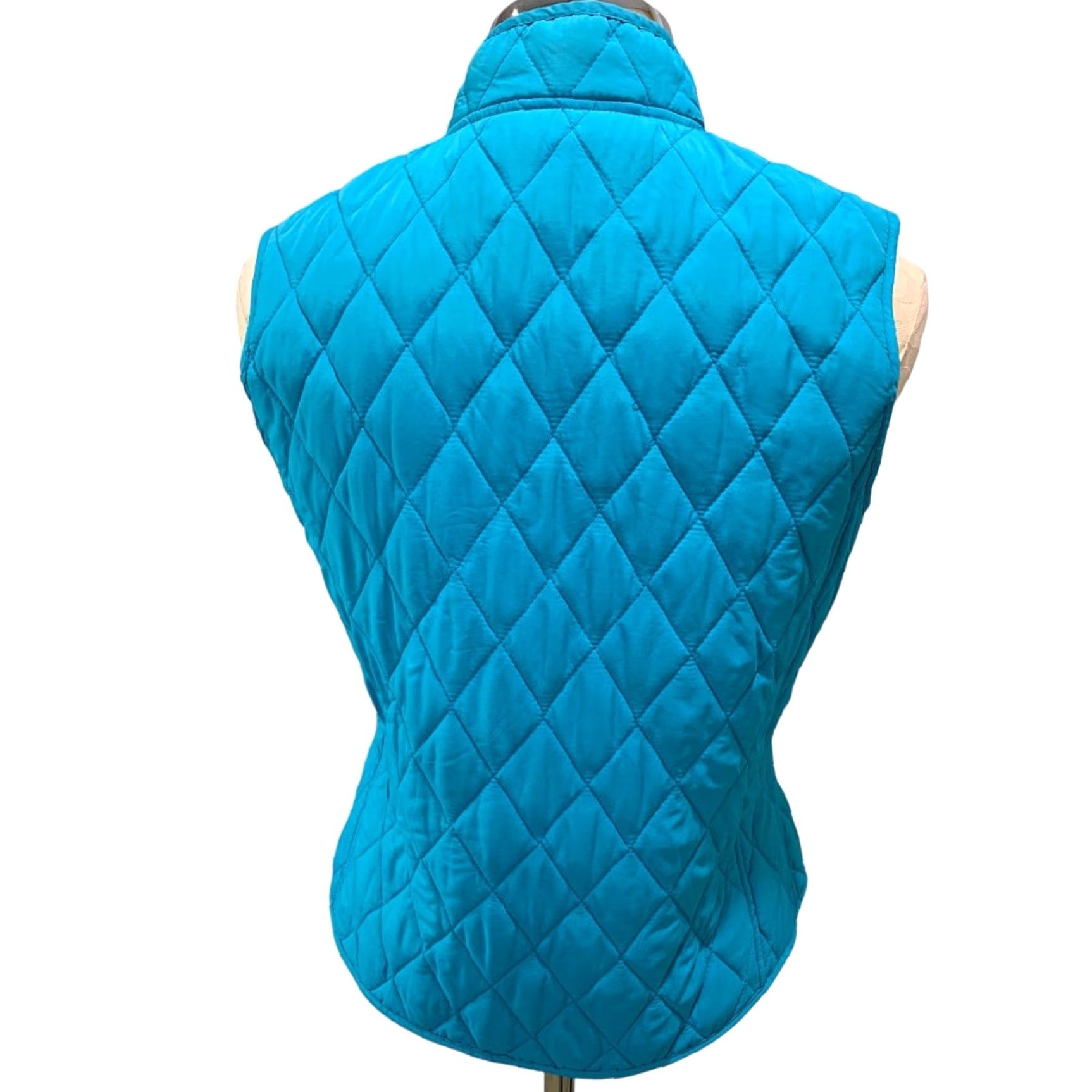 Altea VINTAGE Relativity Women's Teal Full Zip Quilted Vest Shirt? Size M / US 6-8 / IT 42-44 - 4 Thumbnail
