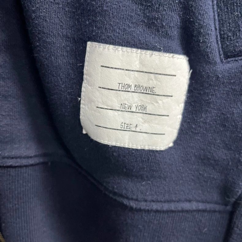 Thom Browne Thom browne The latest navy blue classic four-striped sleev Size US XL / EU 56 / 4 - 4 Thumbnail