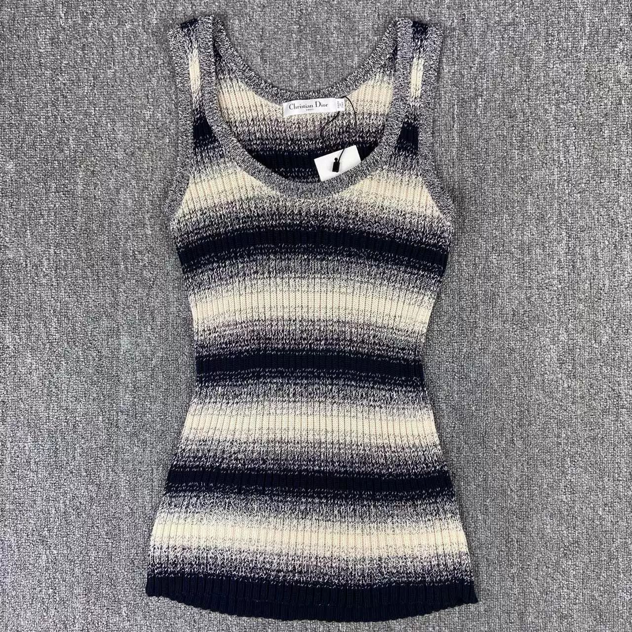 Dior dior striped gradient knit tank top Size US XS / EU 42 / 0 - 1 Thumbnail