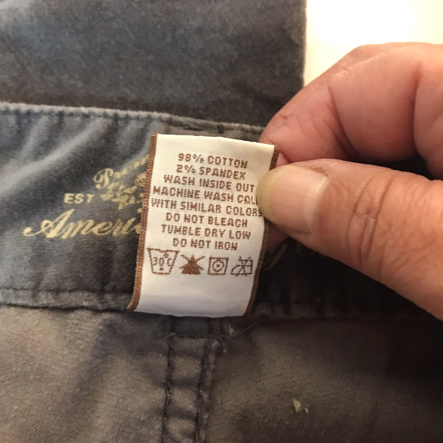 Vintage VINTAGE American Rag Cie Jeans Bootcut Pants Juniors Size 3 Brown Cotton Spandex Women Size 26" / US 2 / IT 38 - 4 Thumbnail