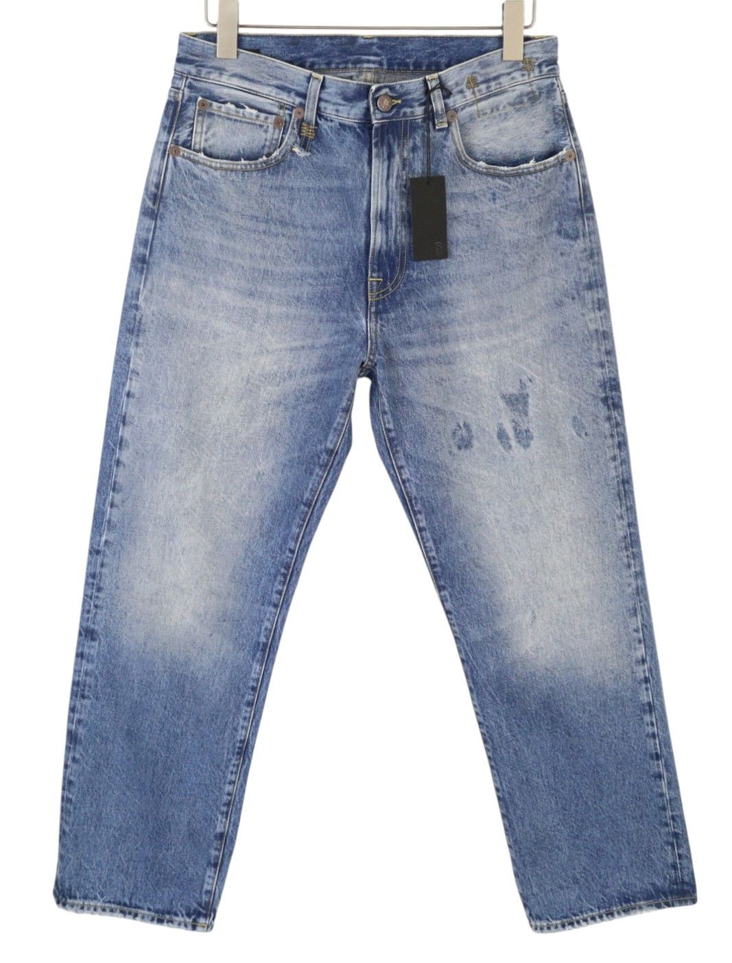 R13 CUFFED X-BF 27 Jasper Straight Whiskers Faded PF25 86662 Size 27" / US 4 / IT 40 - 1 Thumbnail