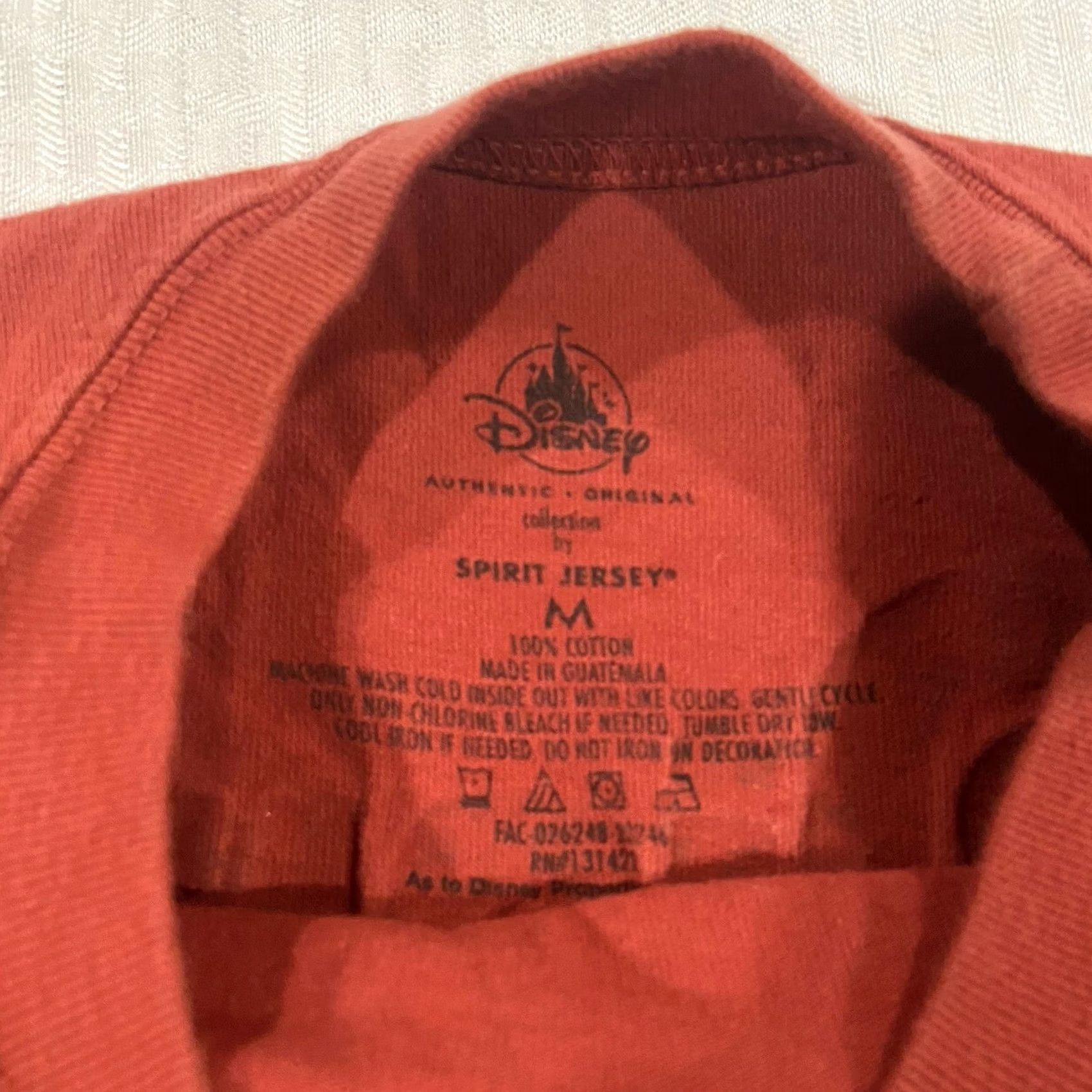 Disney Disney Walt Disney World Red Long Sleeve Spirit Jersey Adult M Puff Print Shirt Size US M / EU 48-50 / 2 - 6 Thumbnail