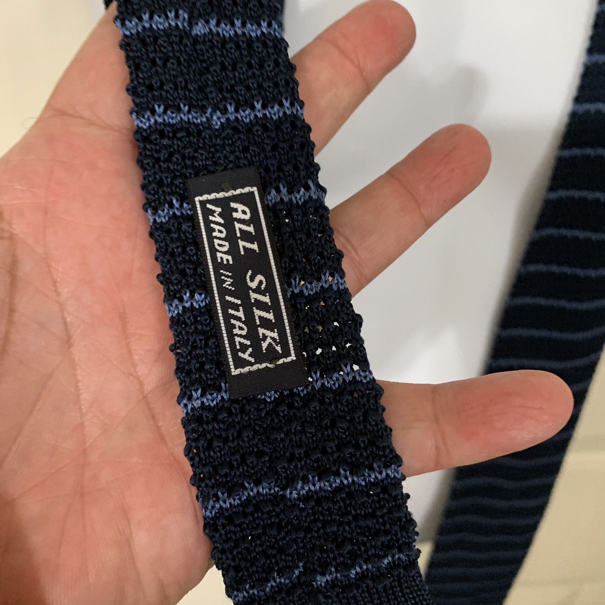 Vintage Venanzi all Silk Striped Sock tie Size ONE SIZE - 5 Thumbnail
