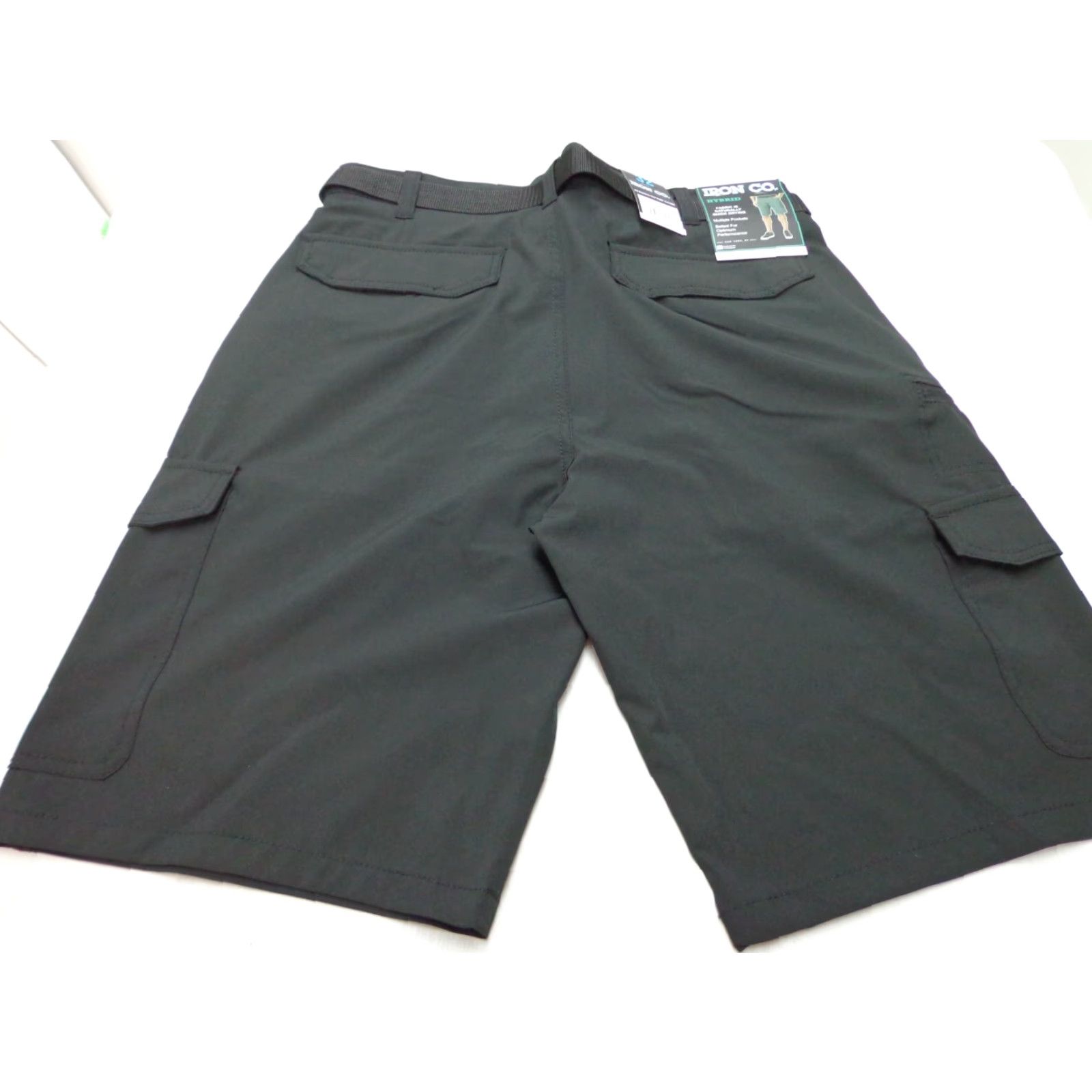 Vintage IRON CO. Hybrid Shorts Black Size 32 NEW Belted Men Regular 92% Polyester 8% Spandex Size US 32 / EU 48 - 3 Thumbnail