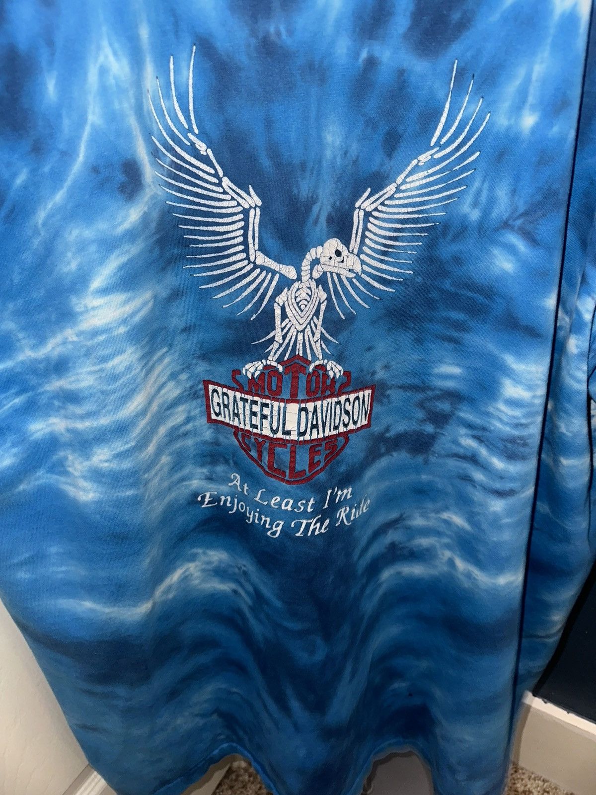 Vintage Vintage Grateful Dead / Harley Davidson T Shirt Size US XL / EU 56 / 4 - 3 Thumbnail