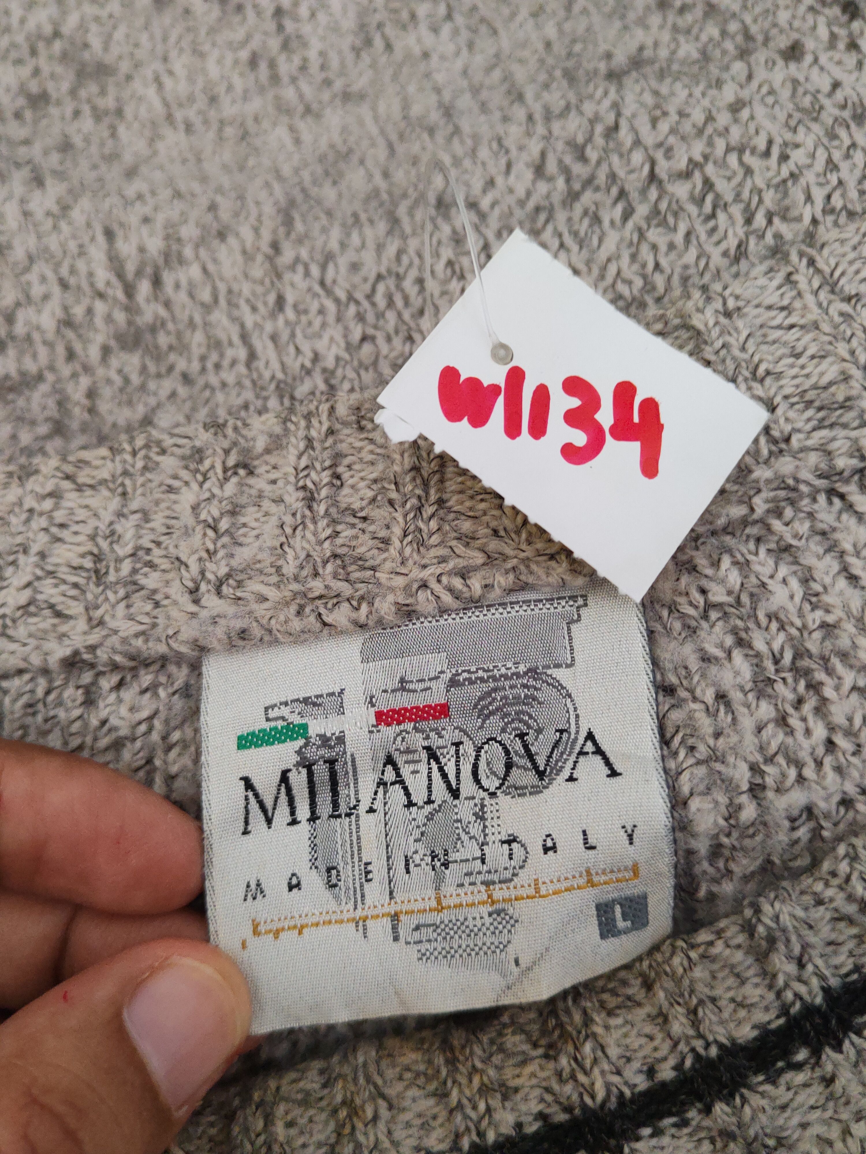 Italia Independent Milanova Italy vintage Gray Knitwear Sweatshirts #W1134 Size US L / EU 52-54 / 3 - 12 Thumbnail
