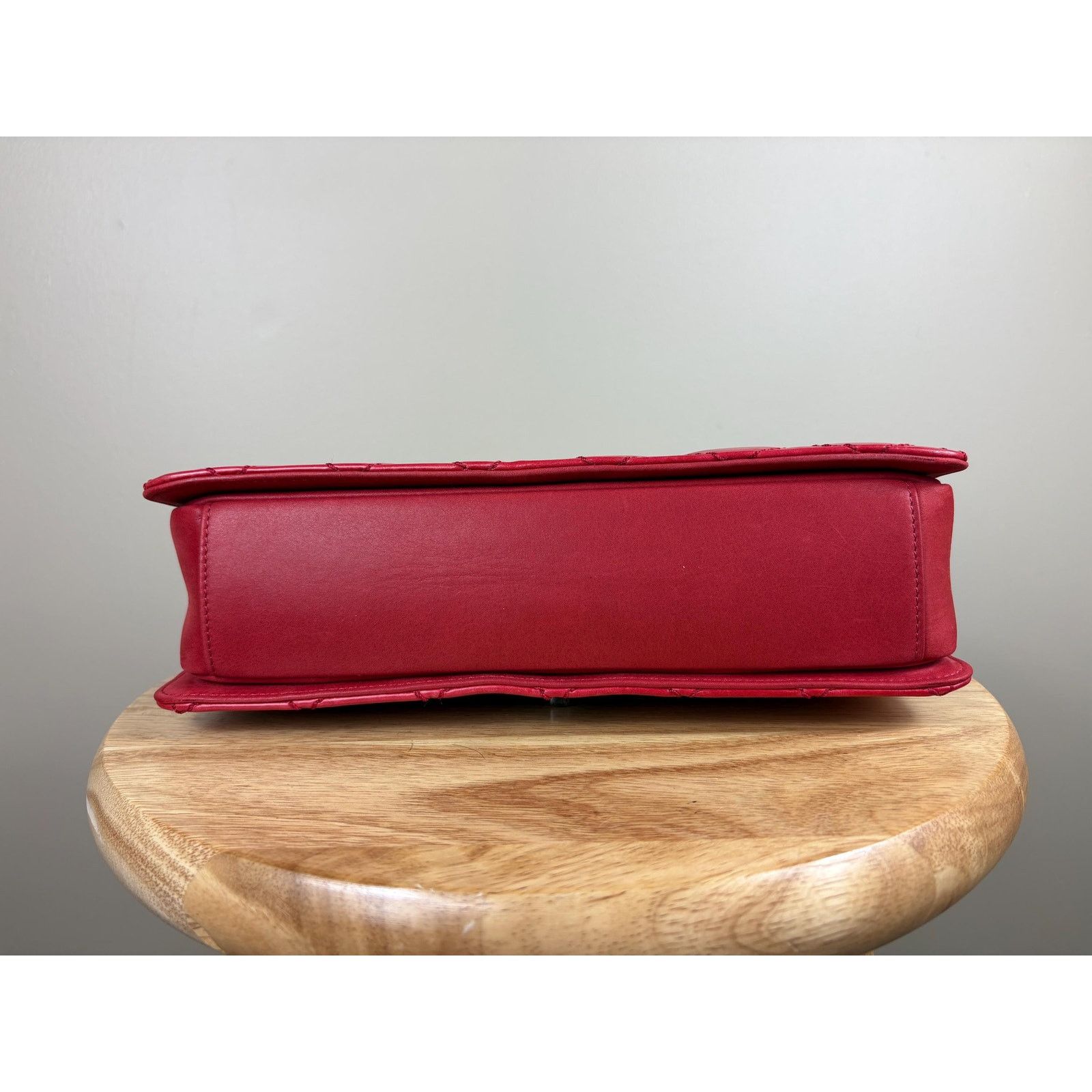 Chanel Authentic Chanel Matelasse Red Calfskin Cocomark Shoulder Size ONE SIZE - 8 Thumbnail