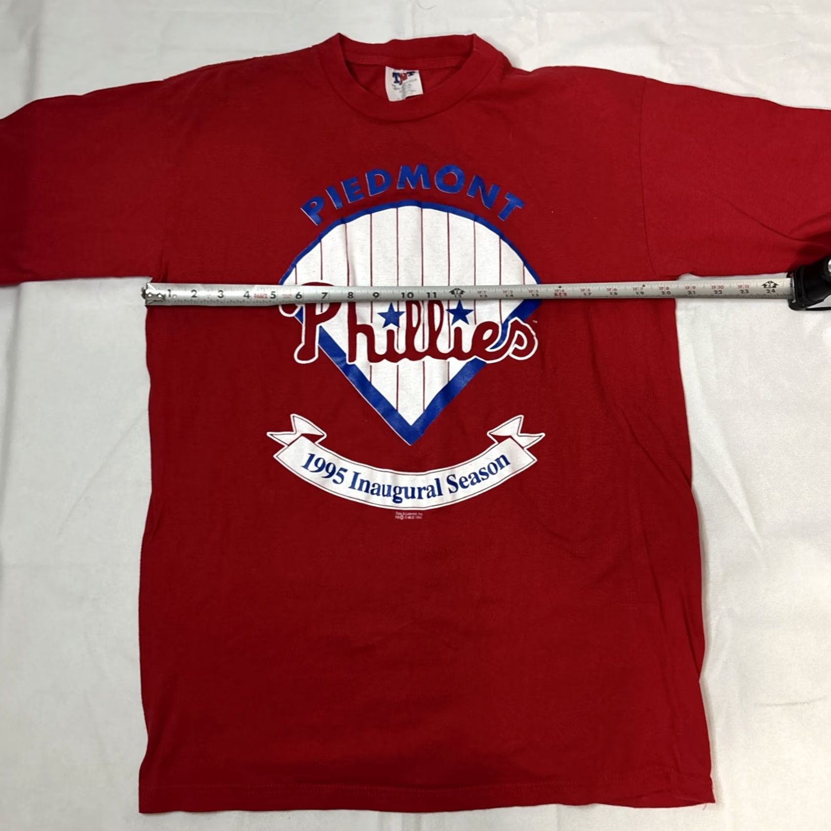 Vintage VINTAGE TNT T Shirt Men’s XL Red Piedmont Phillies Minor League 1995 Inaugural Season Mens Size US XL / EU 56 / 4 - 4 Thumbnail