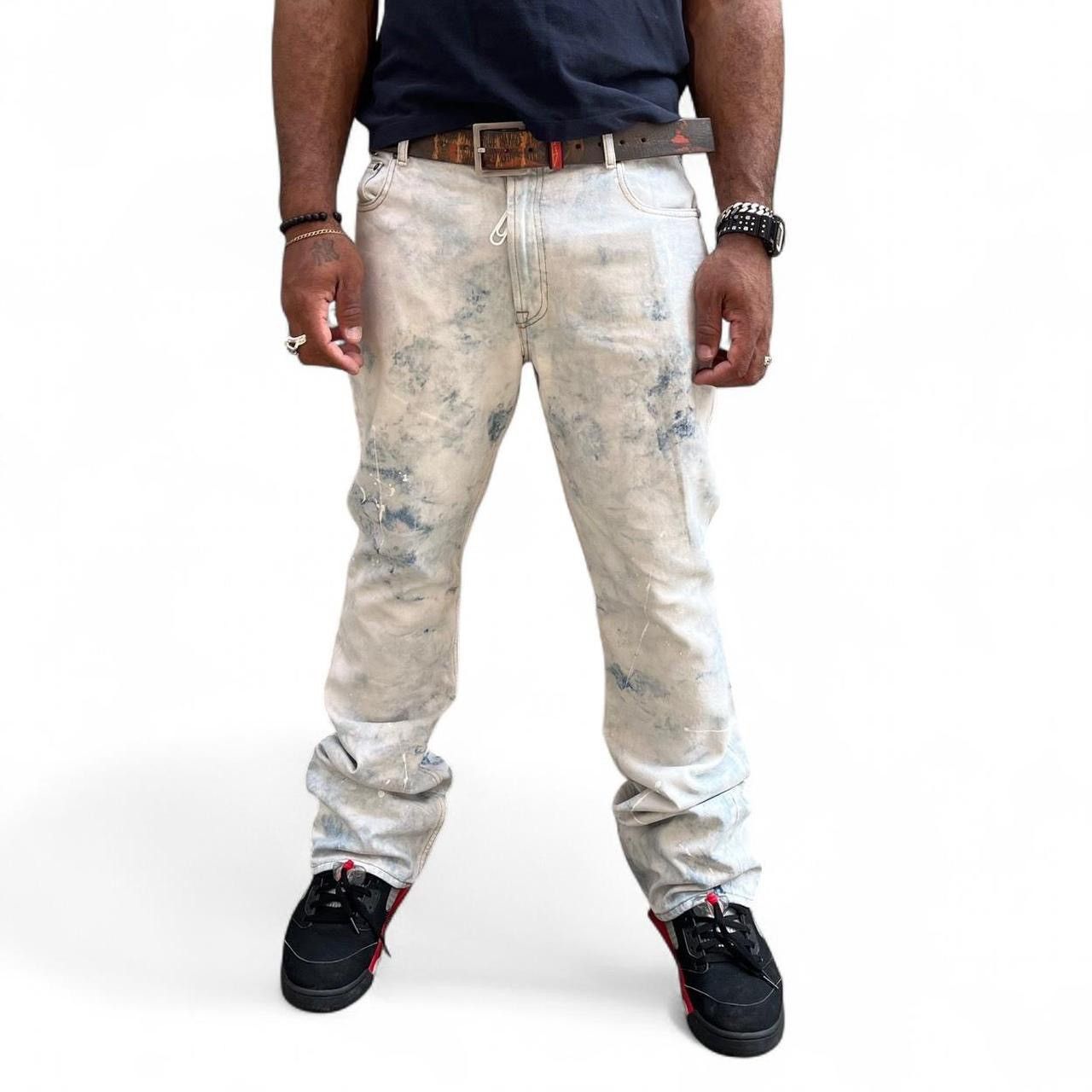 Off-White × Virgil Abloh RARE extreme bleach off white jeans Size US 34 / EU 50 - 1 Thumbnail