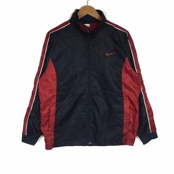Nike Vtg NIKE Swoosh Logo Sweater Hoodie Windbreaker Sportwear Size L / US 10 / IT 46 - 1 Thumbnail