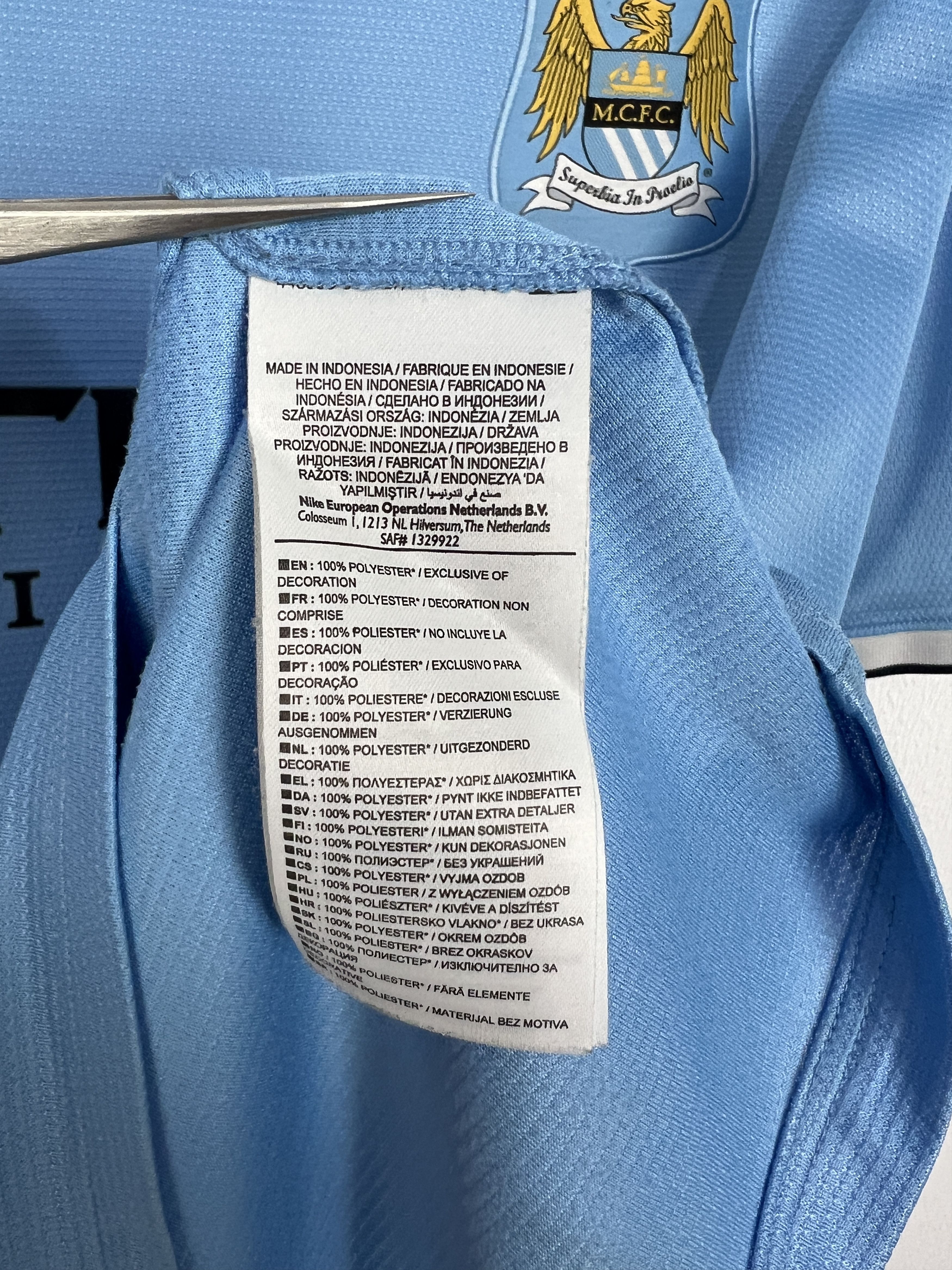 Nike Manchester City Home football shirt 2013 Soccer Nike Size US XL / EU 56 / 4 - 9 Thumbnail