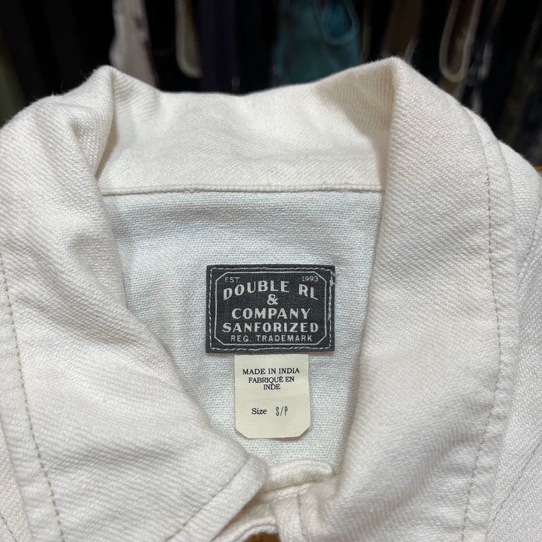 RRL Ralph Lauren RRL Ralph Lauren Retro ethnic style milky white denim jack Size US S / EU 44-46 / 1 - 3 Thumbnail