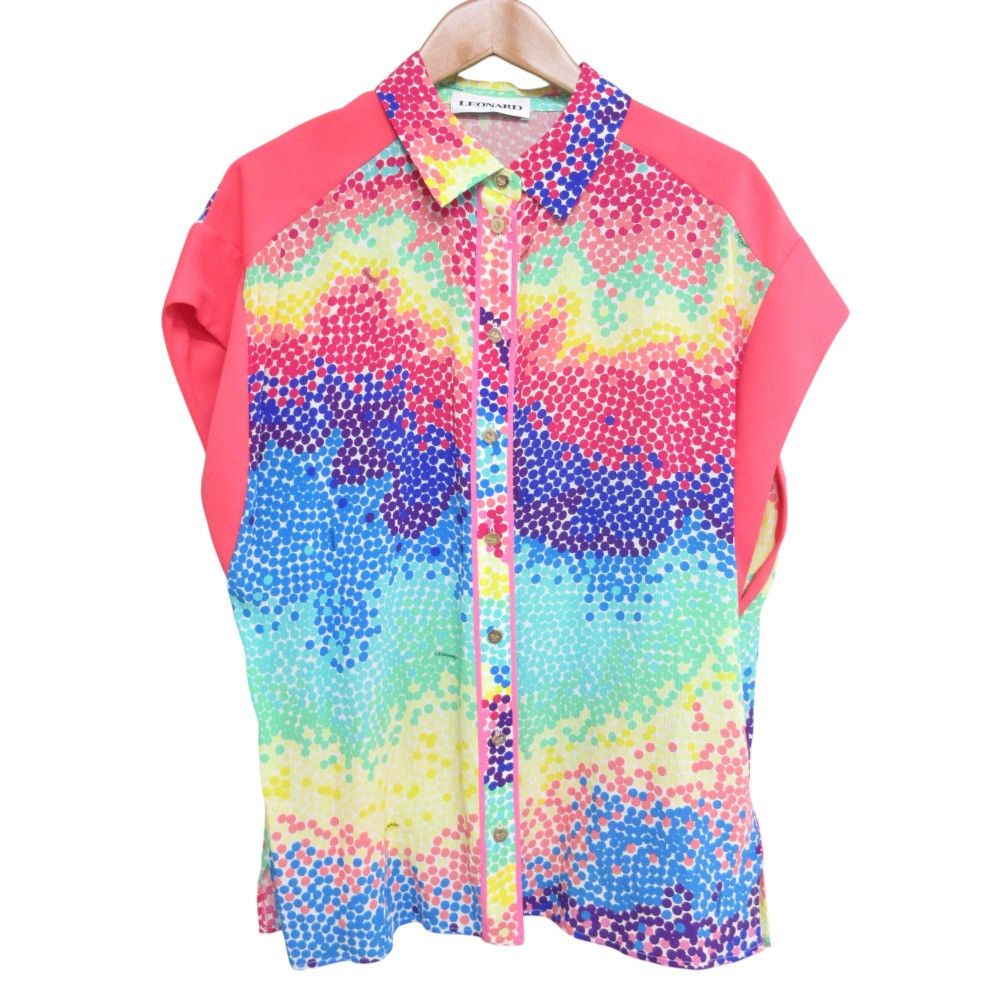 Other Other LEONARD French Sleeve Silk Chiffon Shirt Others Tops DUTY FREE for USA Size ONE SIZE - 1 Thumbnail