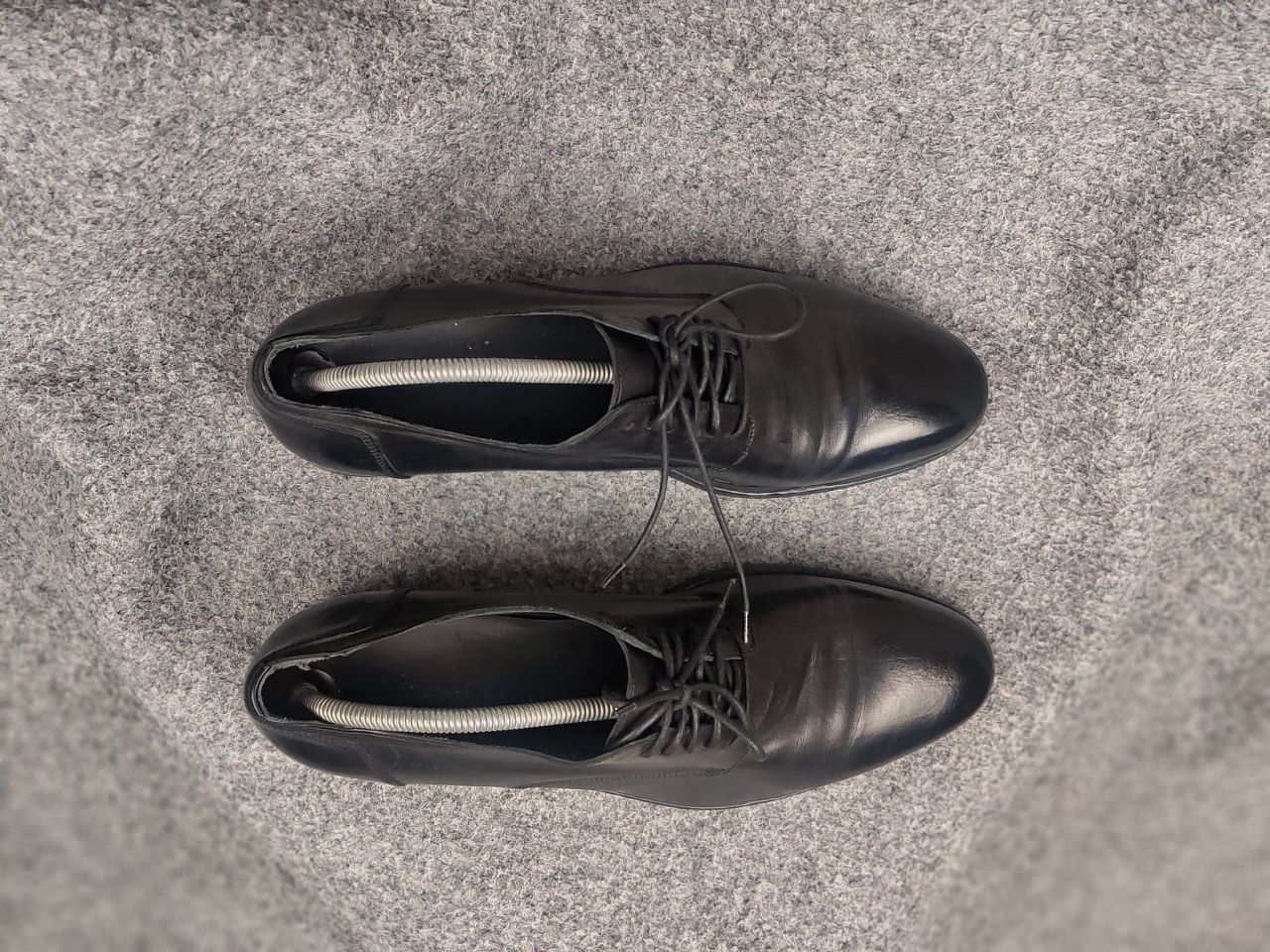 Pantanetti Pantanetti Design Black leather lace-up derby shoes Boots Size US 11 / EU 44 - 3 Thumbnail