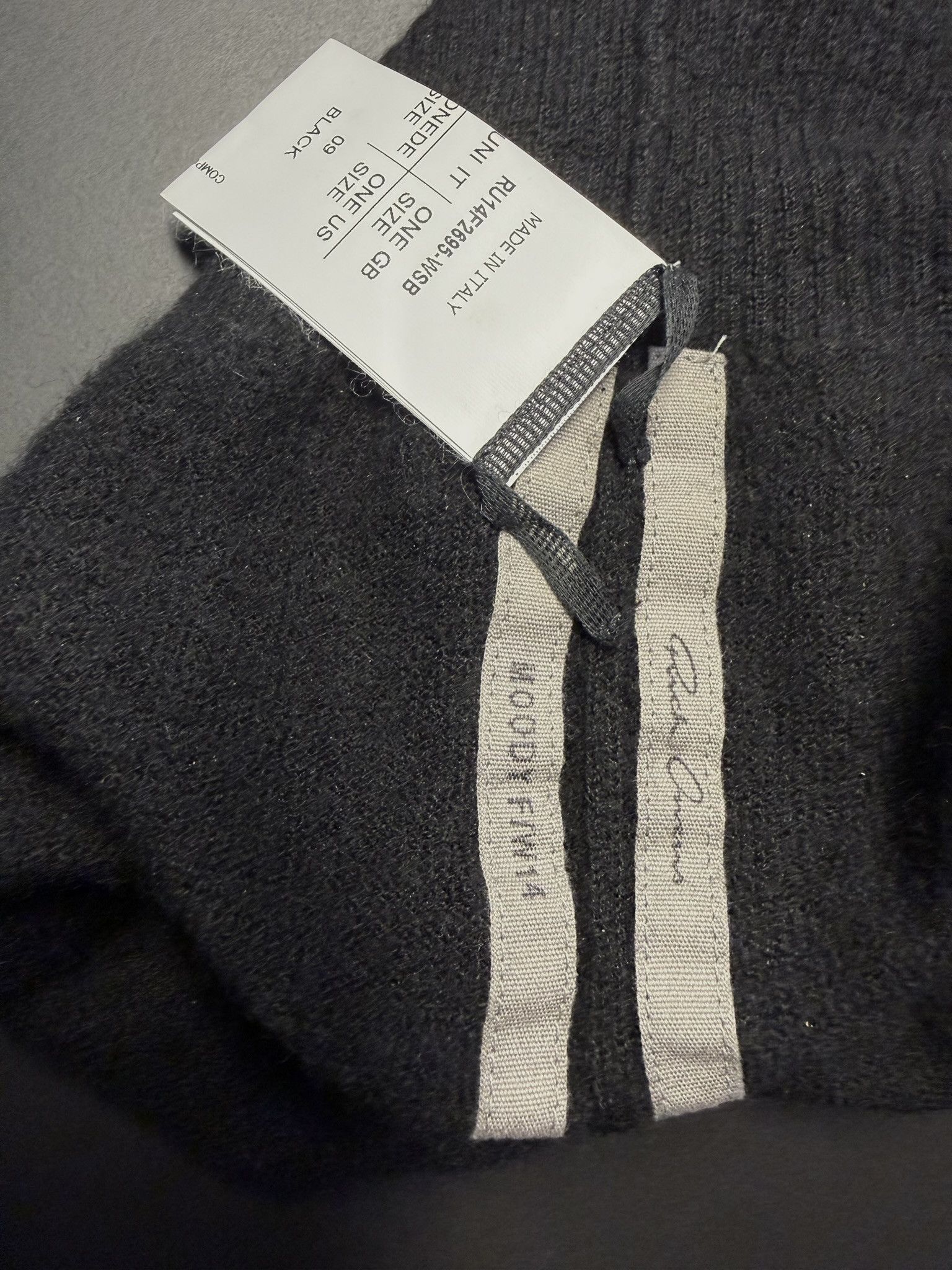 Rick Owens Rick Owens Black Cashmere Beanie Hat FW14 One Size Size ONE SIZE - 5 Thumbnail
