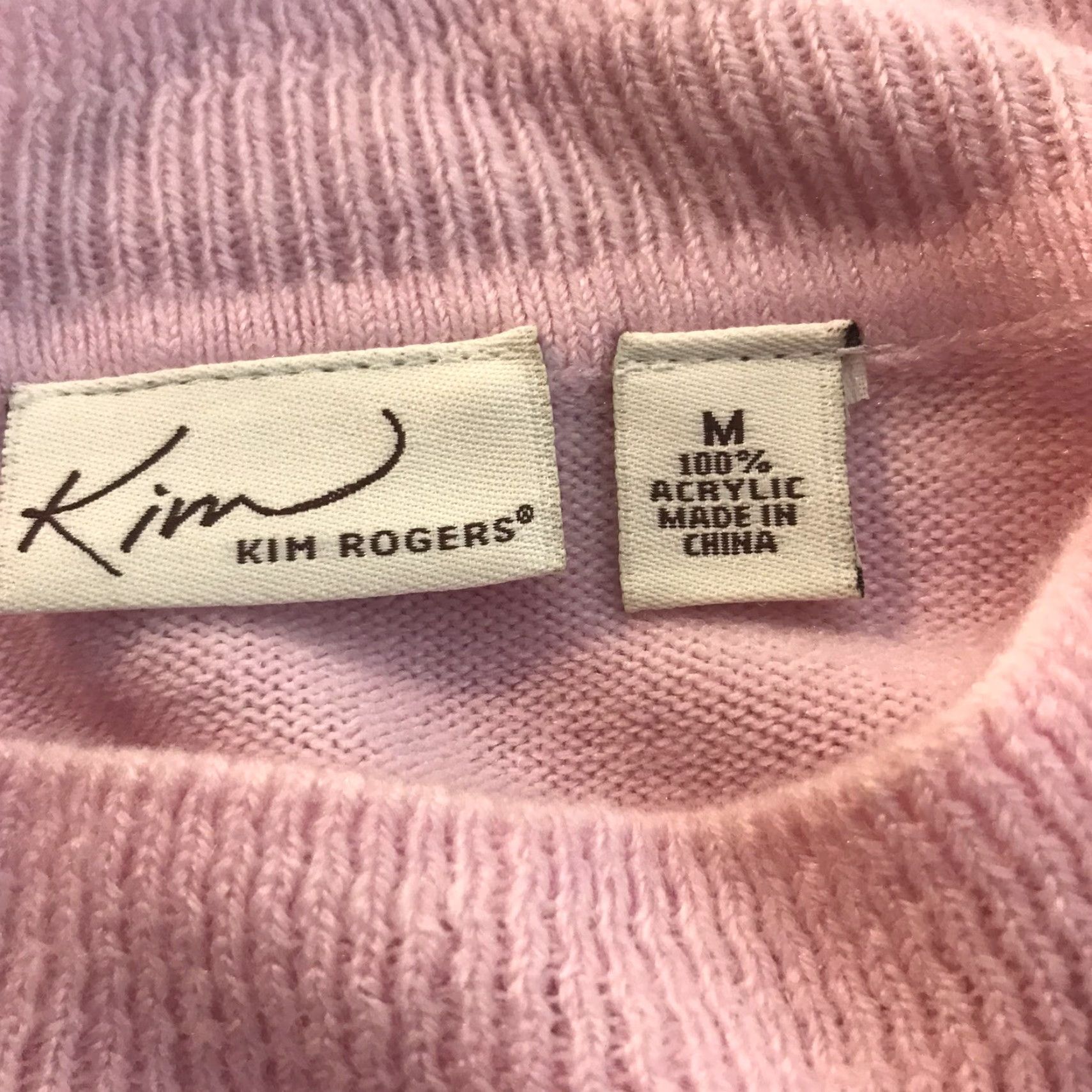 Pinko Kim Rogers Womens Sweater Pullover Mock Neck Long Sleeve Acrylic Fall Winter Spring M Pink Casual Size M / US 6-8 / IT 42-44 - 7 Thumbnail