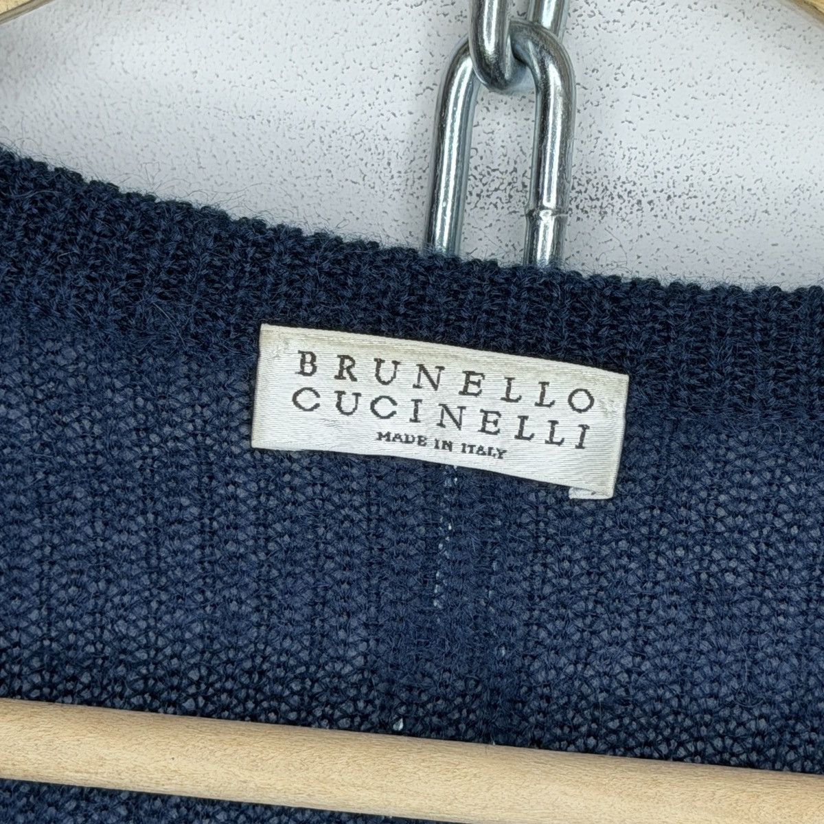 Brunello Cucinelli Brunello Cucinelli Cashmere V-Neck Sweater Size M Navy Size M / US 6-8 / IT 42-44 - 5 Thumbnail