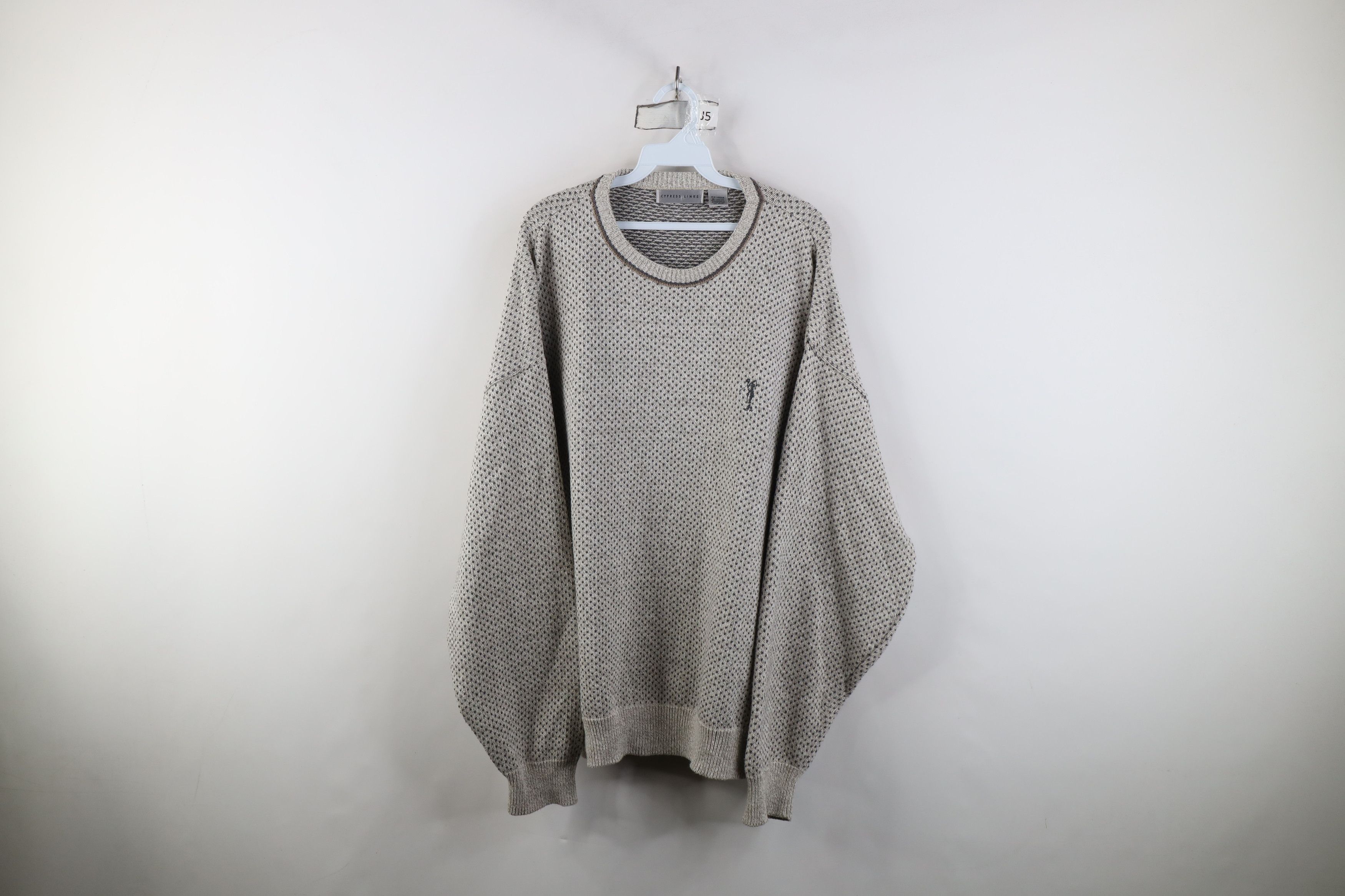 Vintage Vintage 90s Streetwear Golf Knit Crewneck Sweater USA Size US XXL / EU 58 / 5 - 1 Thumbnail