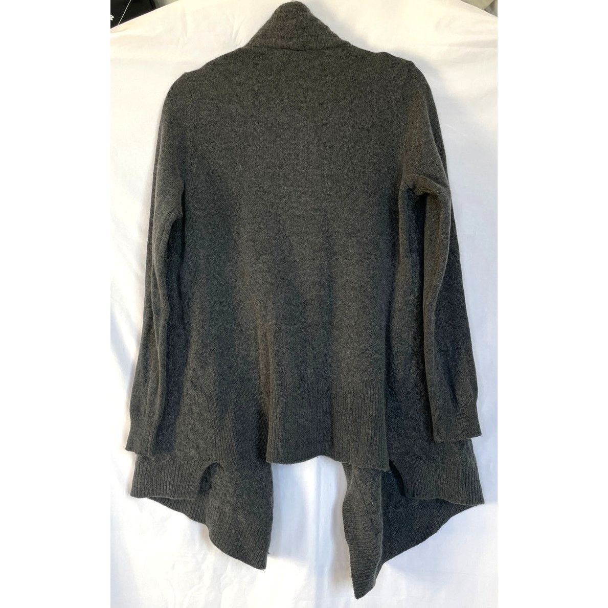 Vince Vince Gray Cashmere Blend Drape Front Cardigan Sweater Large Size L / US 10 / IT 46 - 2 Thumbnail