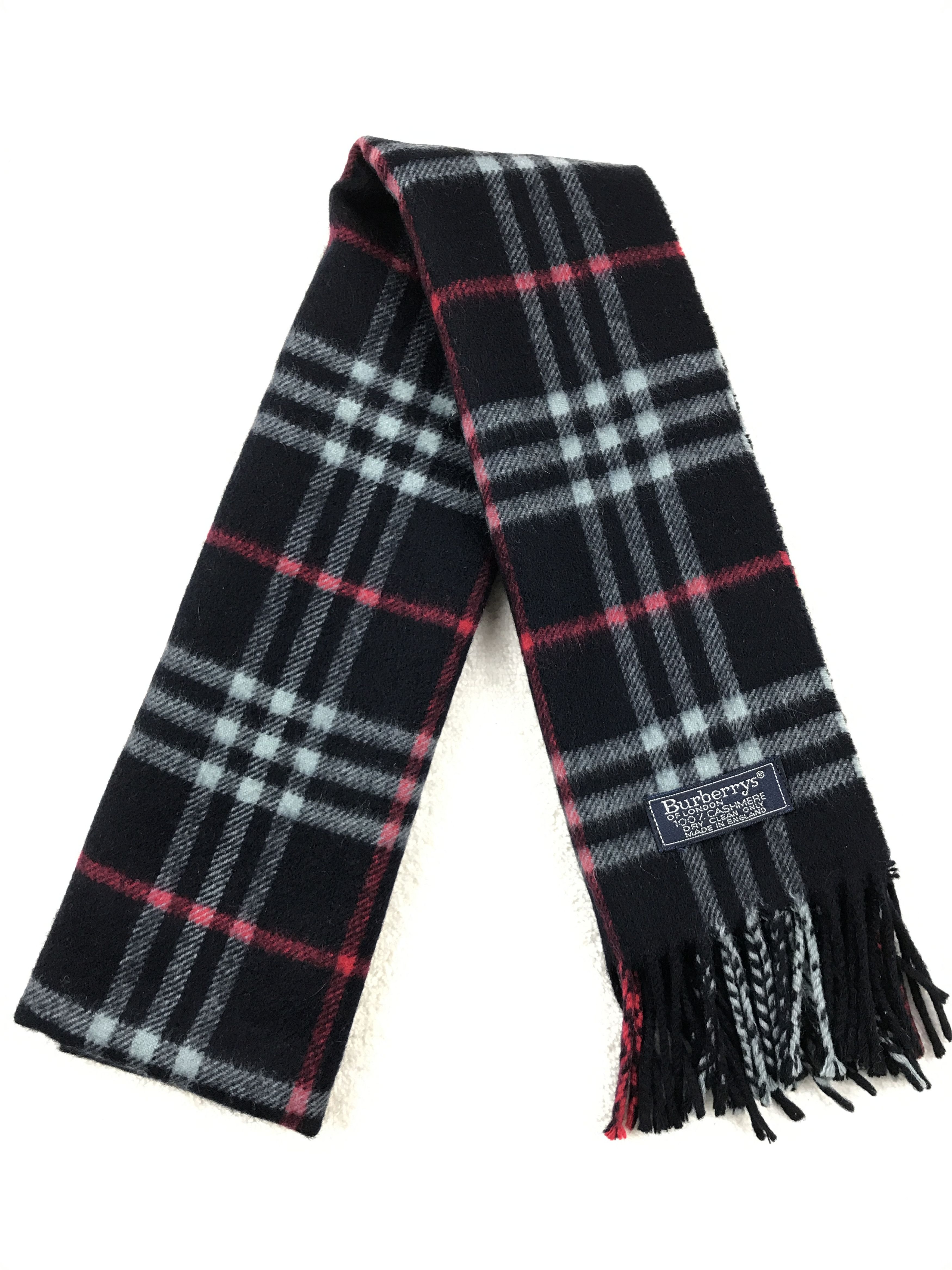 Burberry × Vintage Vintage Burberry Scarf Muffler Wool Cashmere Novacheck Size ONE SIZE - 5 Thumbnail