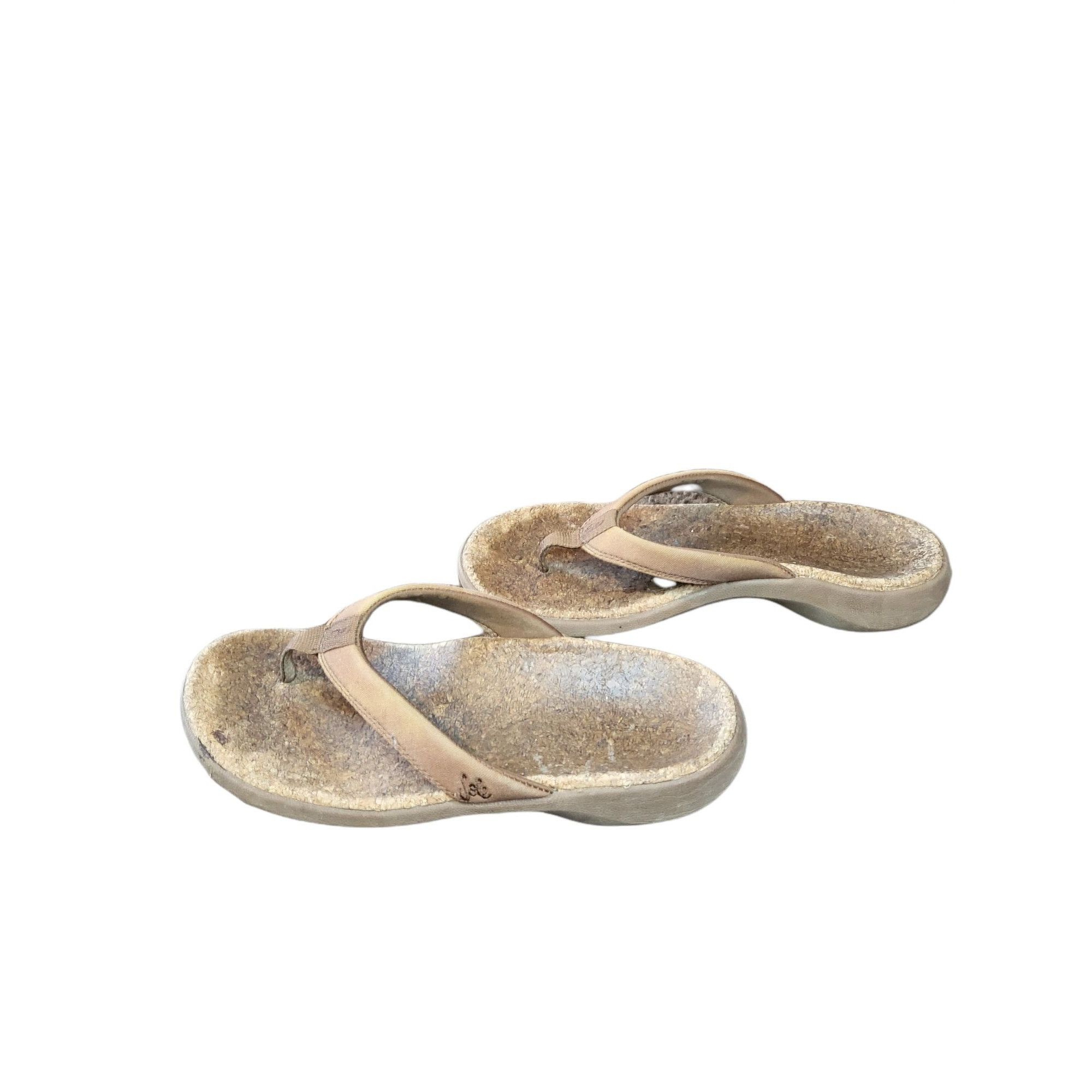Other Sole Cork Flip Flop Sandals Women Sz 8.5 Natural Comfort Tho Size US 8.5 / IT 38.5 - 2 Thumbnail