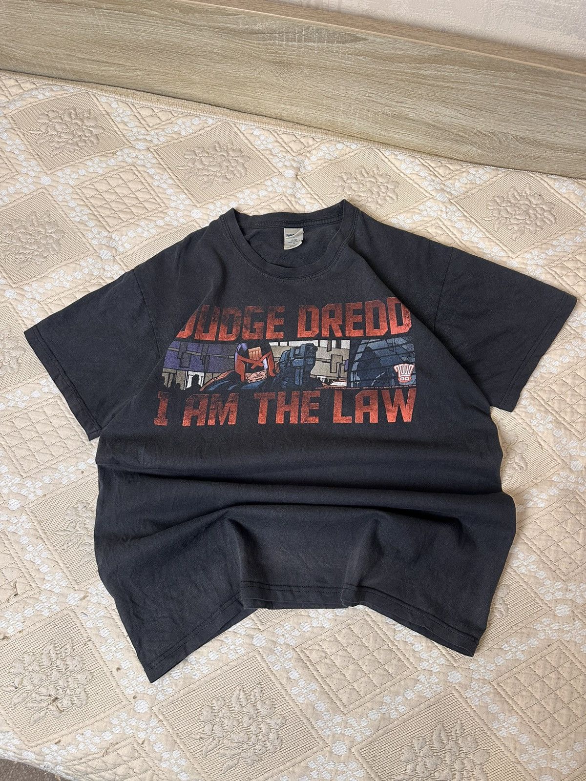 Vintage 🔥 JUDGE DREDD Vintage Cartoon Movie T Shirt Tee USA Anime Size US L / EU 52-54 / 3 - 2 Thumbnail