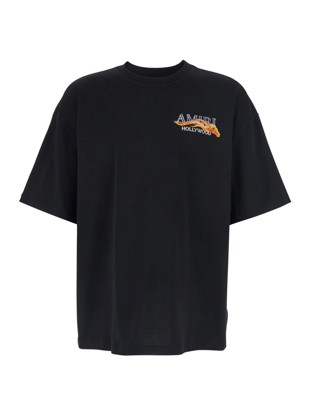 Amiri Black T-Shirt with Logo Print on Front and Back in Cotton for Men Size US S / EU 44-46 / 1 - 1 Thumbnail