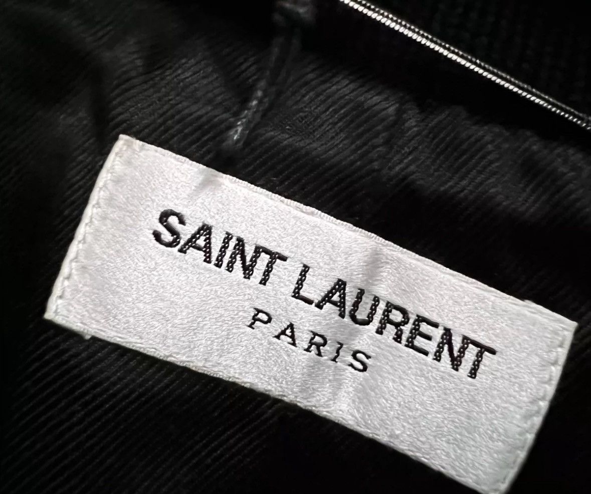 Saint Laurent Paris × Yves Saint Laurent Saint Laurent SLP black back letter jacket2412-Nextarrow Size US M / EU 48-50 / 2 - 3 Thumbnail