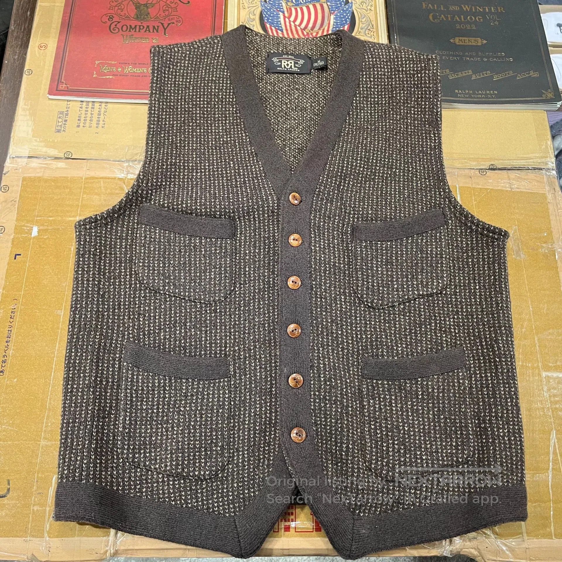 RRL Ralph Lauren RRL Cotton Silk Jacquard Western Vest. | Grailed