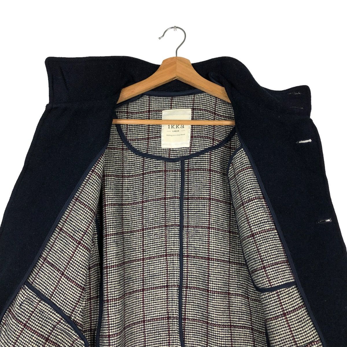 Japanese Brand 🔥VINTAGE CHORE JACKET TARTAN LINING IKKA ISSEY MIYAKE Size US L / EU 52-54 / 3 - 14 Thumbnail
