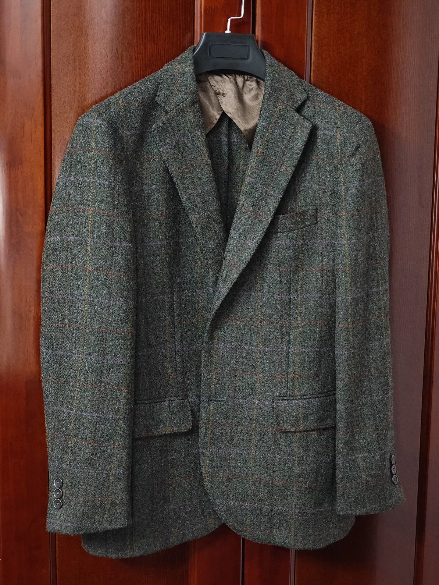 Abraham Moon & Sons Custom Moon Tweed Wool Blazer Size US M / EU 48-50 / 2 - 1 Thumbnail