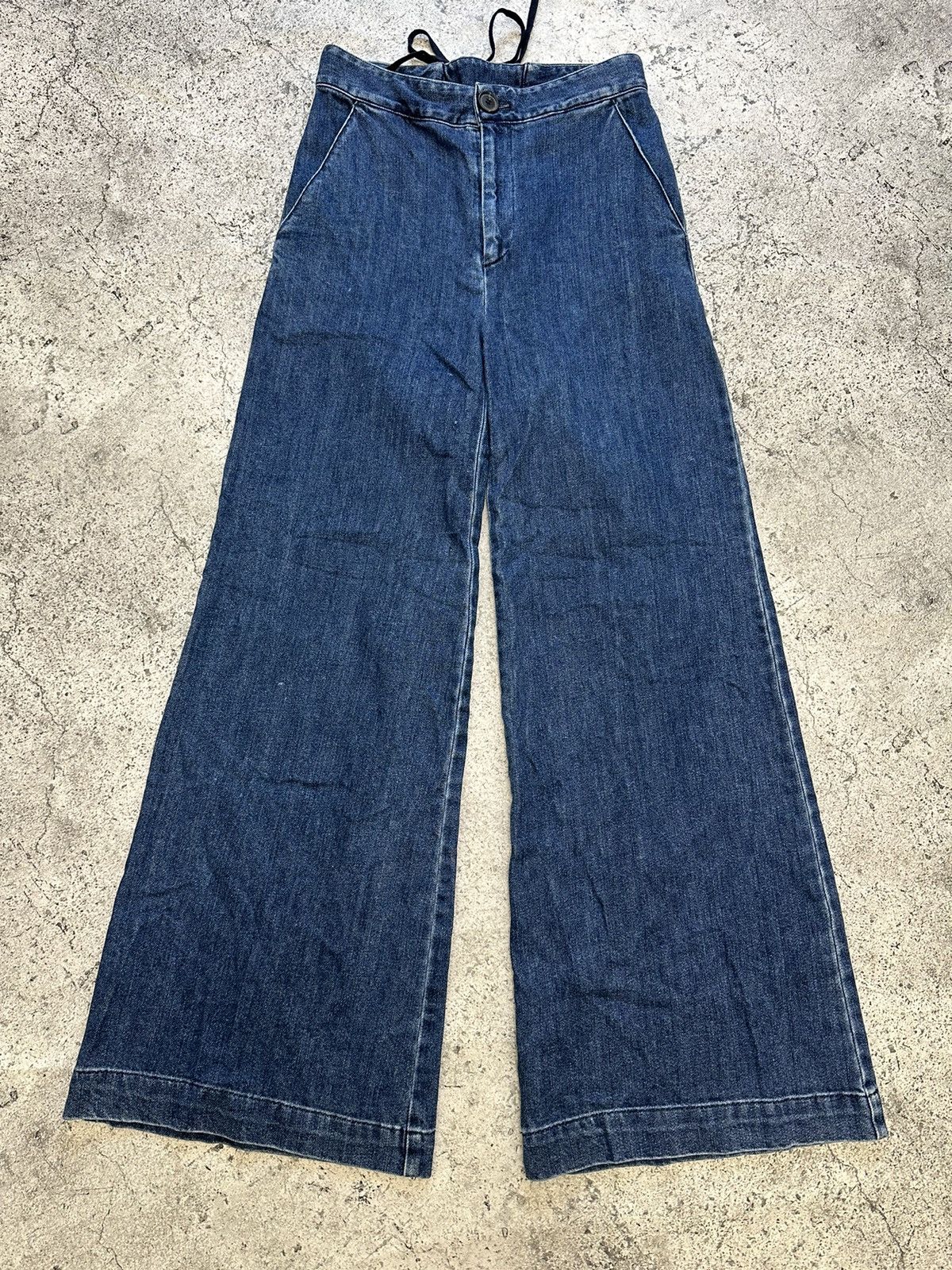 image of If Six Was Nine x Sea New York Flare Bootcut Jeans in Blue, Women's (Size 26)