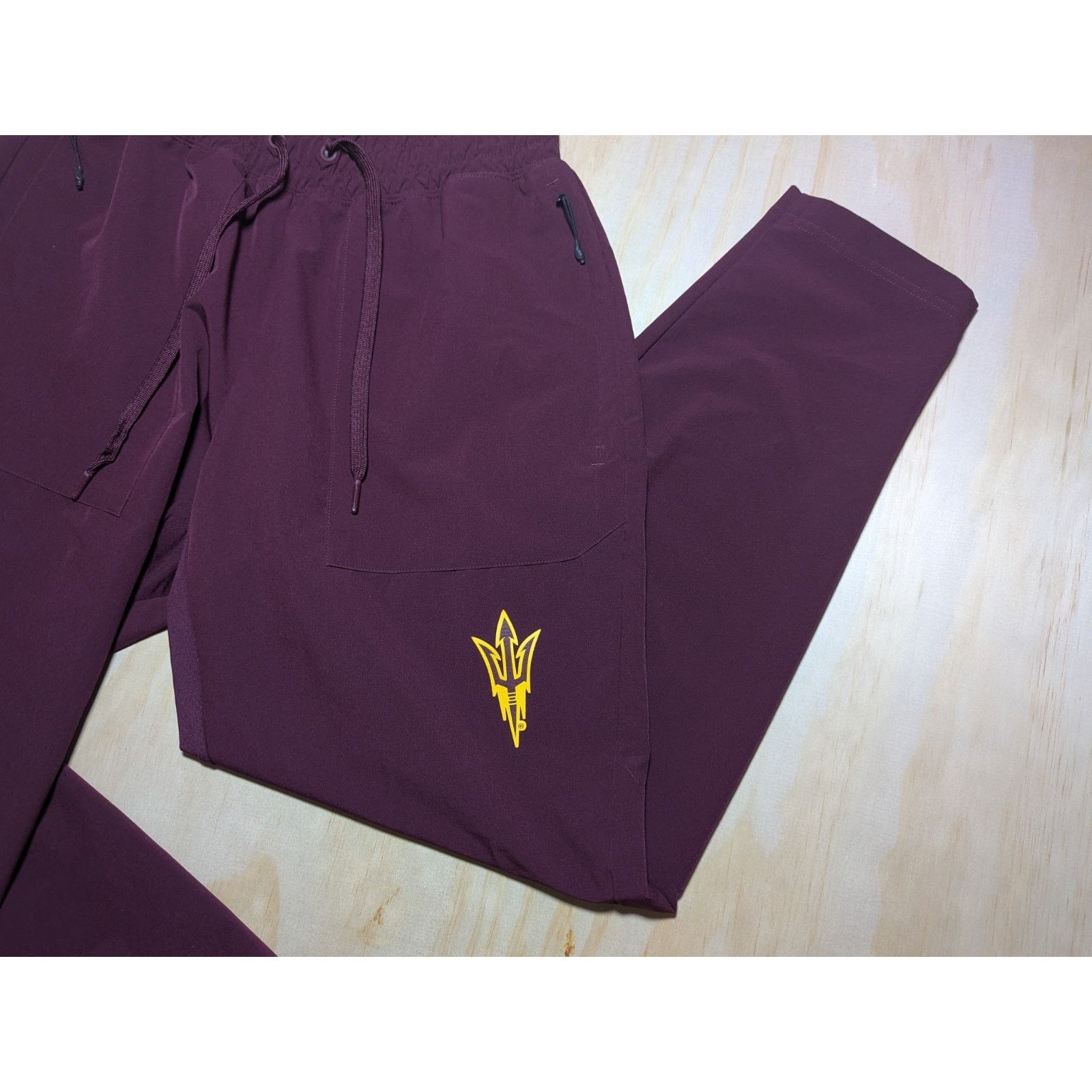 Adidas Adidas Men's Medium ASU Sun Devils Joggers Player Issued Size US 32 / EU 48 - 3 Thumbnail