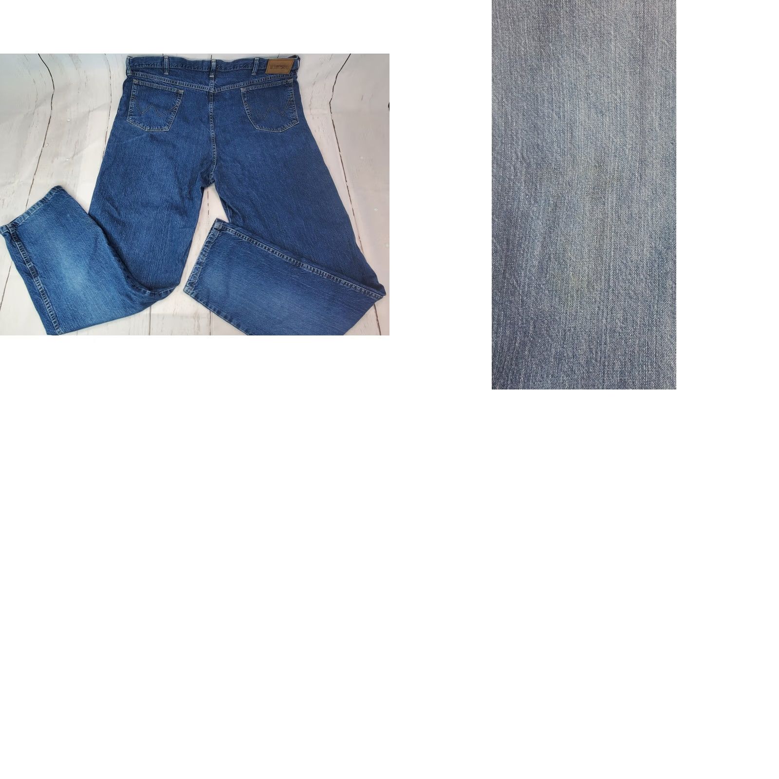 Wrangler Wrangler Rugged Wear Jeans Men 42x34 Blue Straight Denim Work 35002AB Silk? Size US 42 / EU 58 - 8 Thumbnail