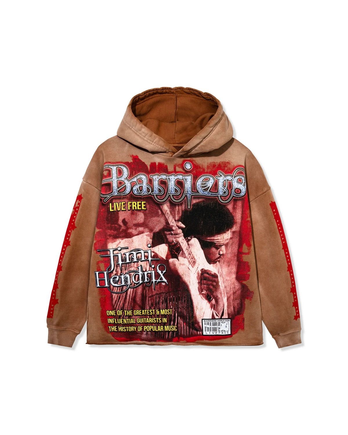 Barriers Brand New Barriers Jimi Hendrix Voodoo Child Hoodie Size M Size US M / EU 48-50 / 2 - 1 Thumbnail