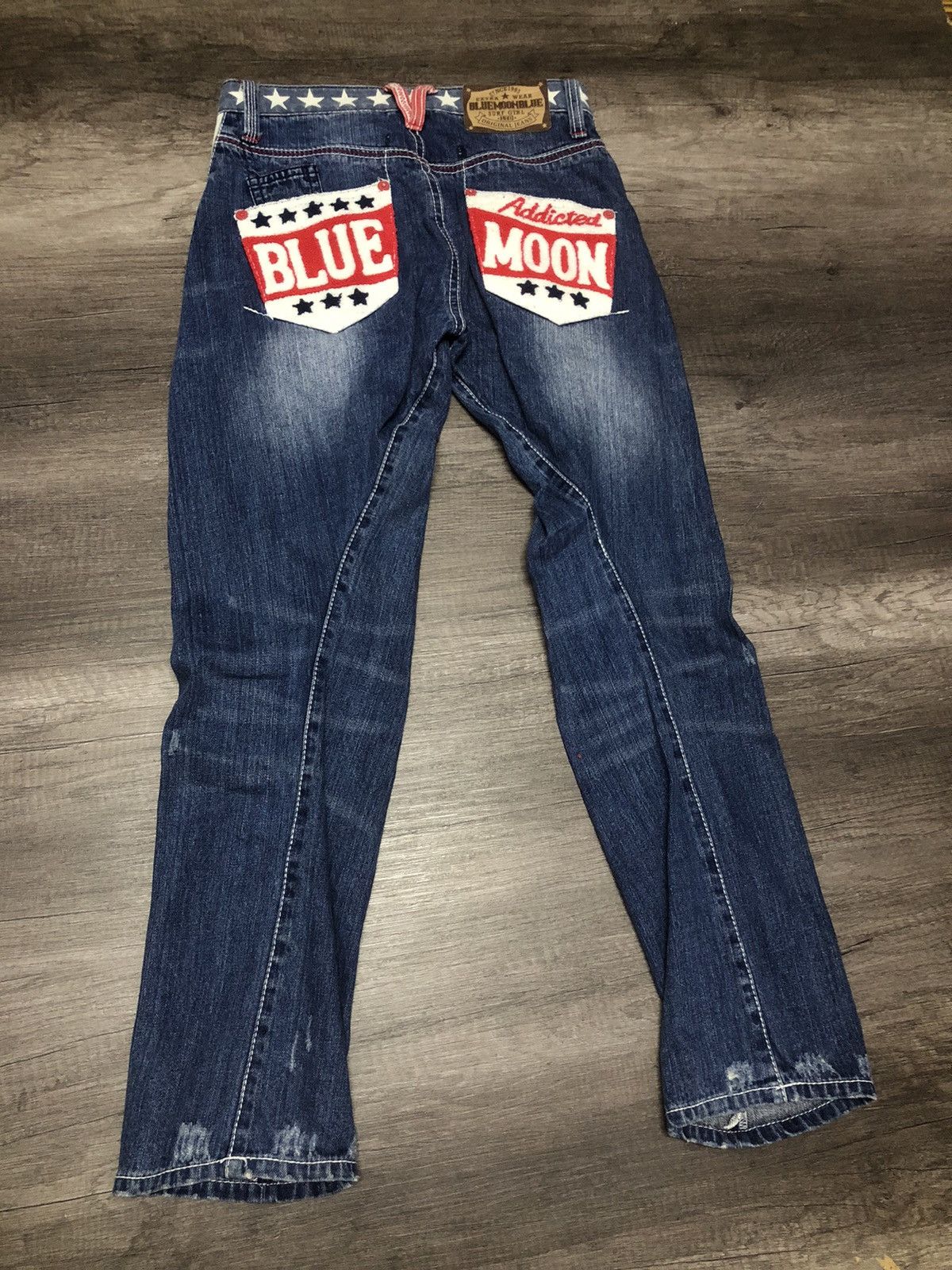 Japanese Brand BLUE MOON BLUE DENIM JEANS Size US 30 / EU 46 - 7 Thumbnail