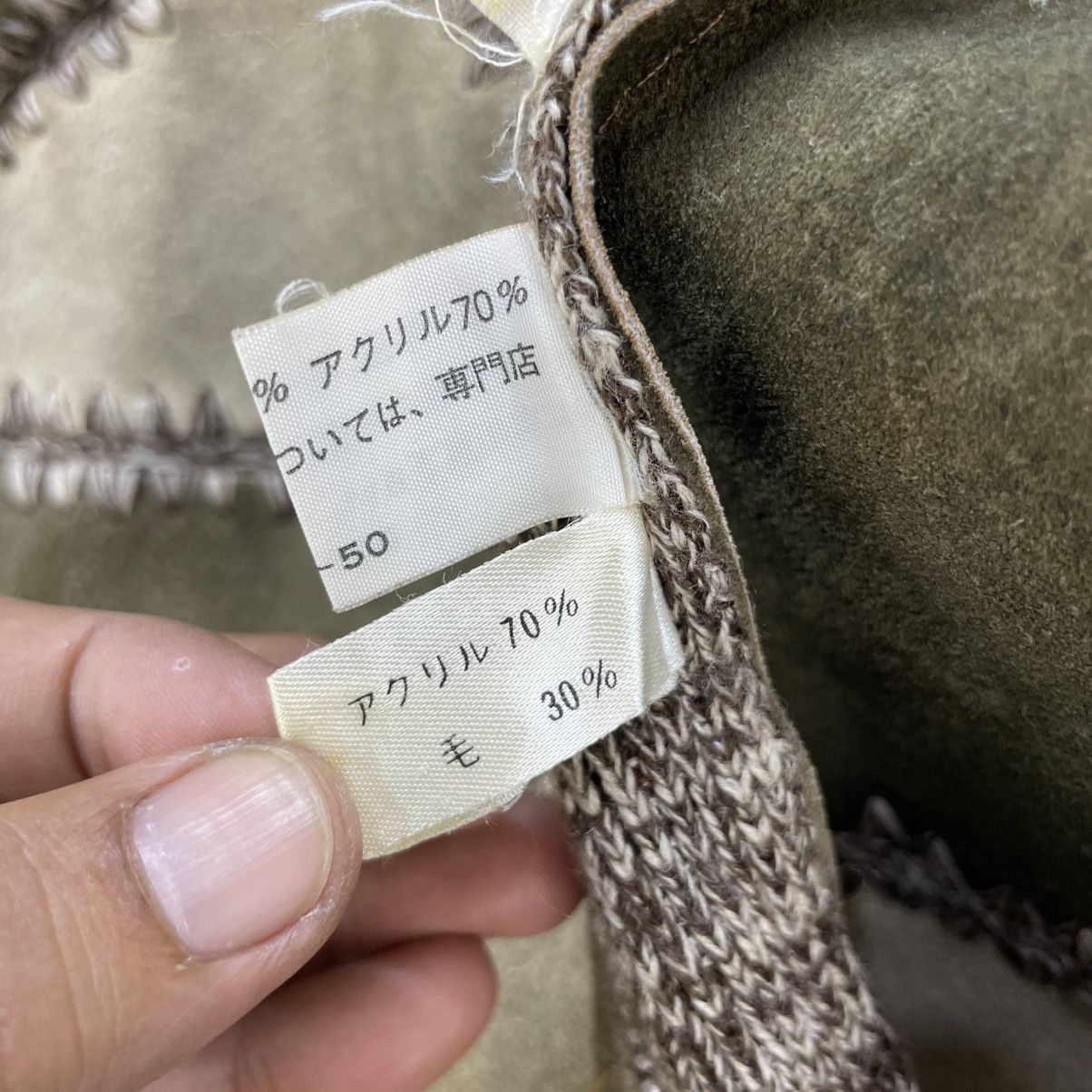 Leather 💥80s suede Cow Hide Leather Pachtwork Size S / US 4 / IT 40 - 12 Thumbnail