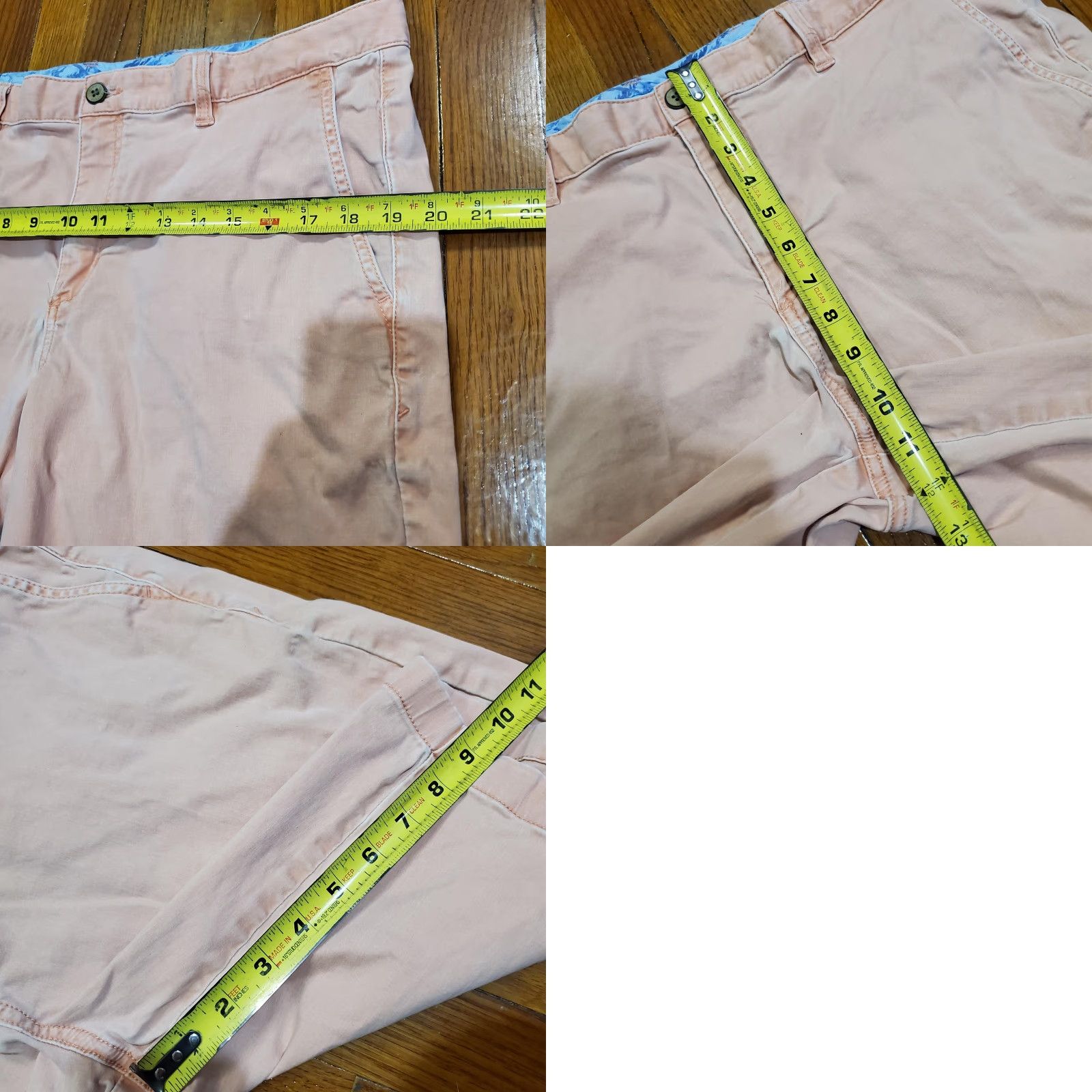 Tommy Bahama Tommy Bahama Shorts Mens 36 Pink Chino Flat Front Stretch 10 Inseam Casual Mens Size US 36 / EU 52 - 8 Thumbnail