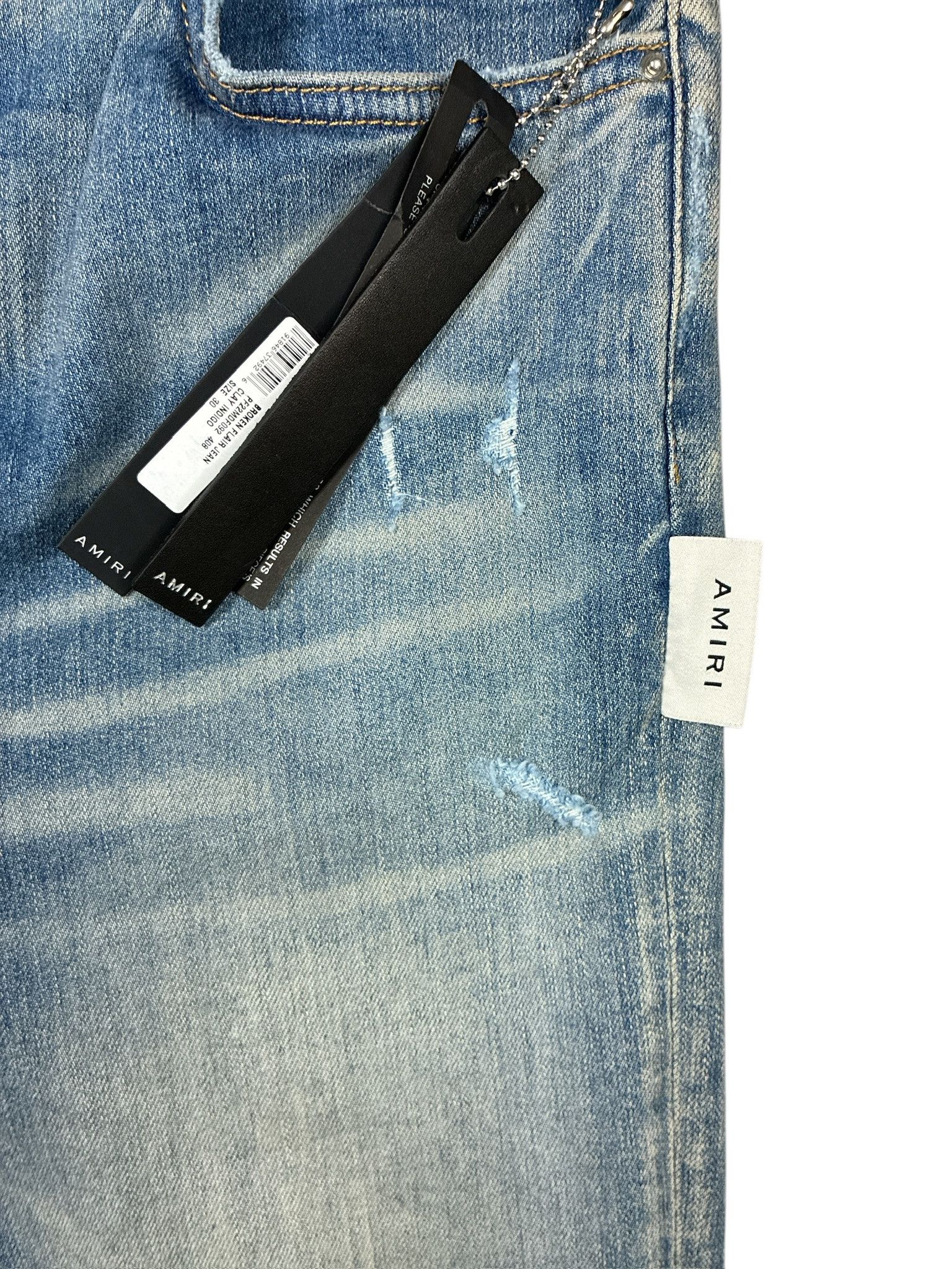 Amiri AMIRI BLUE BOOTCUT JEANS Size 30" / US 8 / IT 44 - 5 Thumbnail