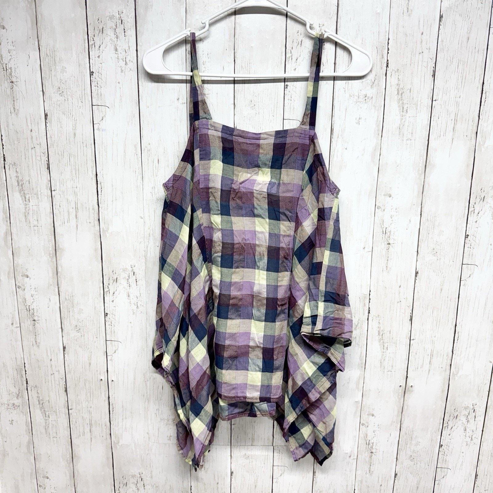 Anthropologie Anthropologie Holding Horses Top Sz Small Madras Plaid Tank Size S / US 4 / IT 40 - 7 Thumbnail