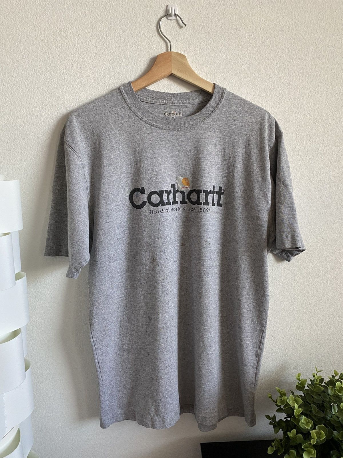 Carhartt Vintage 00s Carhartt Spell Out Logo Tee Size US M / EU 48-50 / 2 - 1 Thumbnail