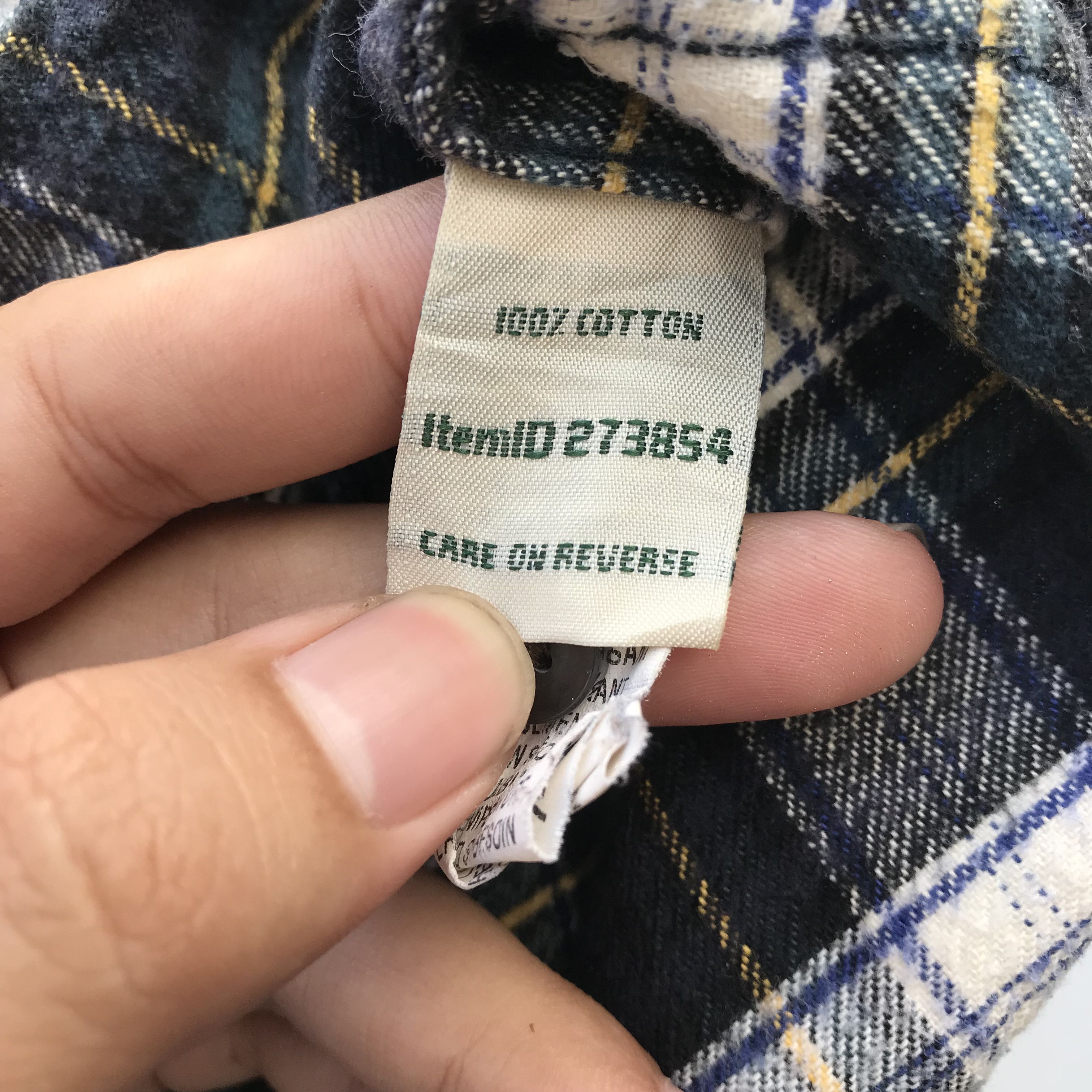 L.L. Bean Vintage LL Bean Flannel shirt plaid tartan green black Size US S / EU 44-46 / 1 - 5 Thumbnail