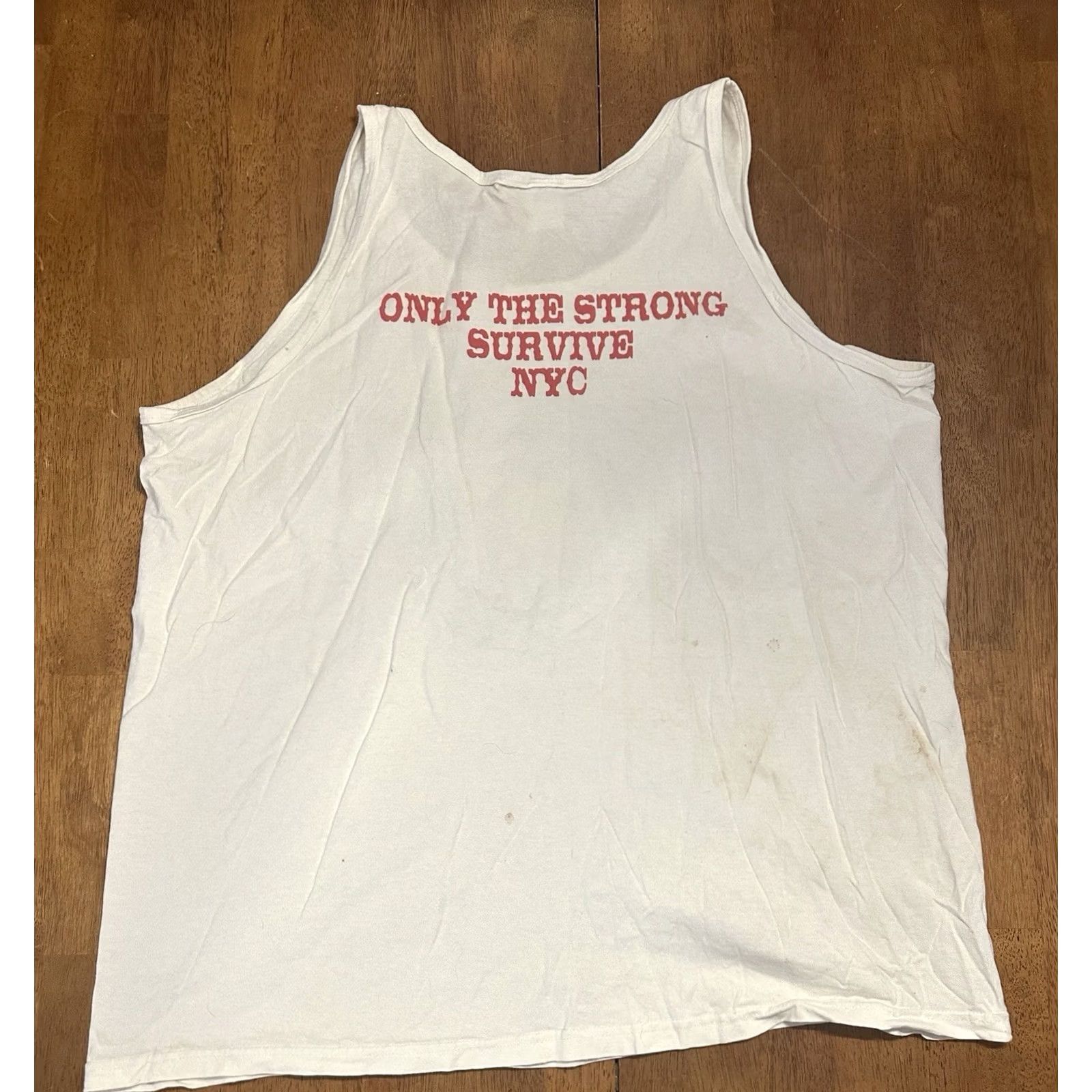 Anvil VINTAGE New York City 666 Satan Tank Top Shirt 2XL Kingdom Of The Beast Support Anvil Mens Size US XXL / EU 58 / 5 - 4 Thumbnail