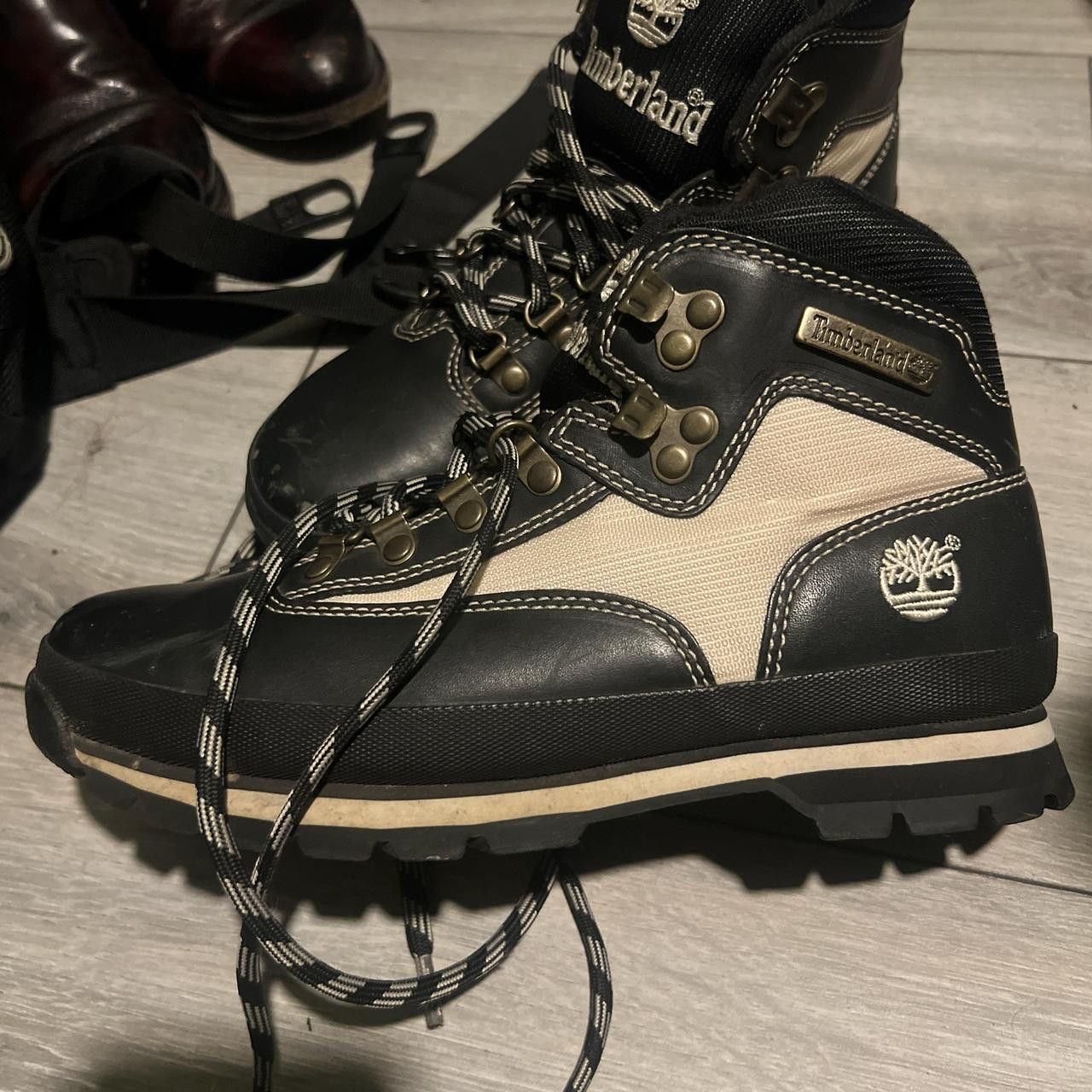 Timberland × Vintage Timberland black and white hiking style boots Size US 8.5 / EU 41-42 - 2 Thumbnail