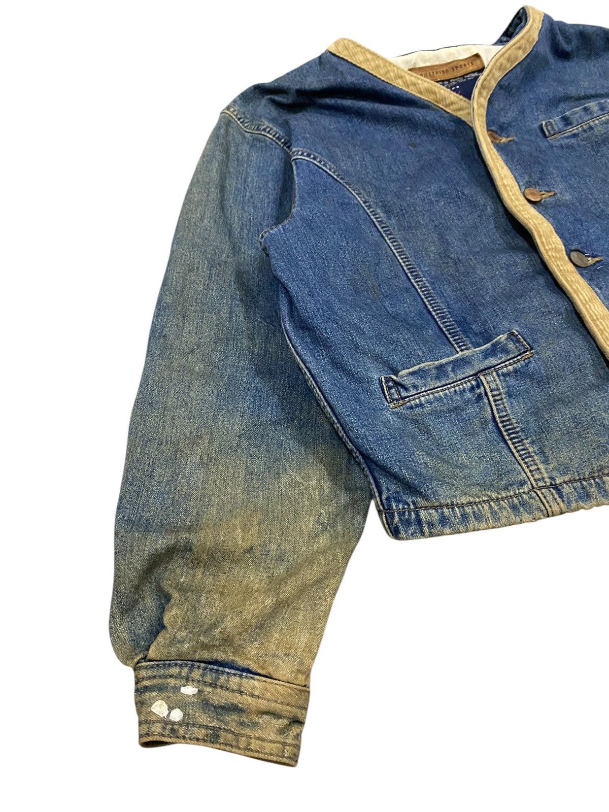 Edwin × Vintage Vtg 80s Edwin Denim Jacket Size M / US 6-8 / IT 42-44 - 8 Thumbnail