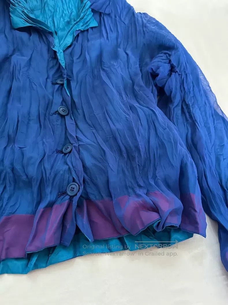 Issey Miyake Issey Miyake Blue Skirt Size 25" / US 0 / IT 36 - 4 Thumbnail