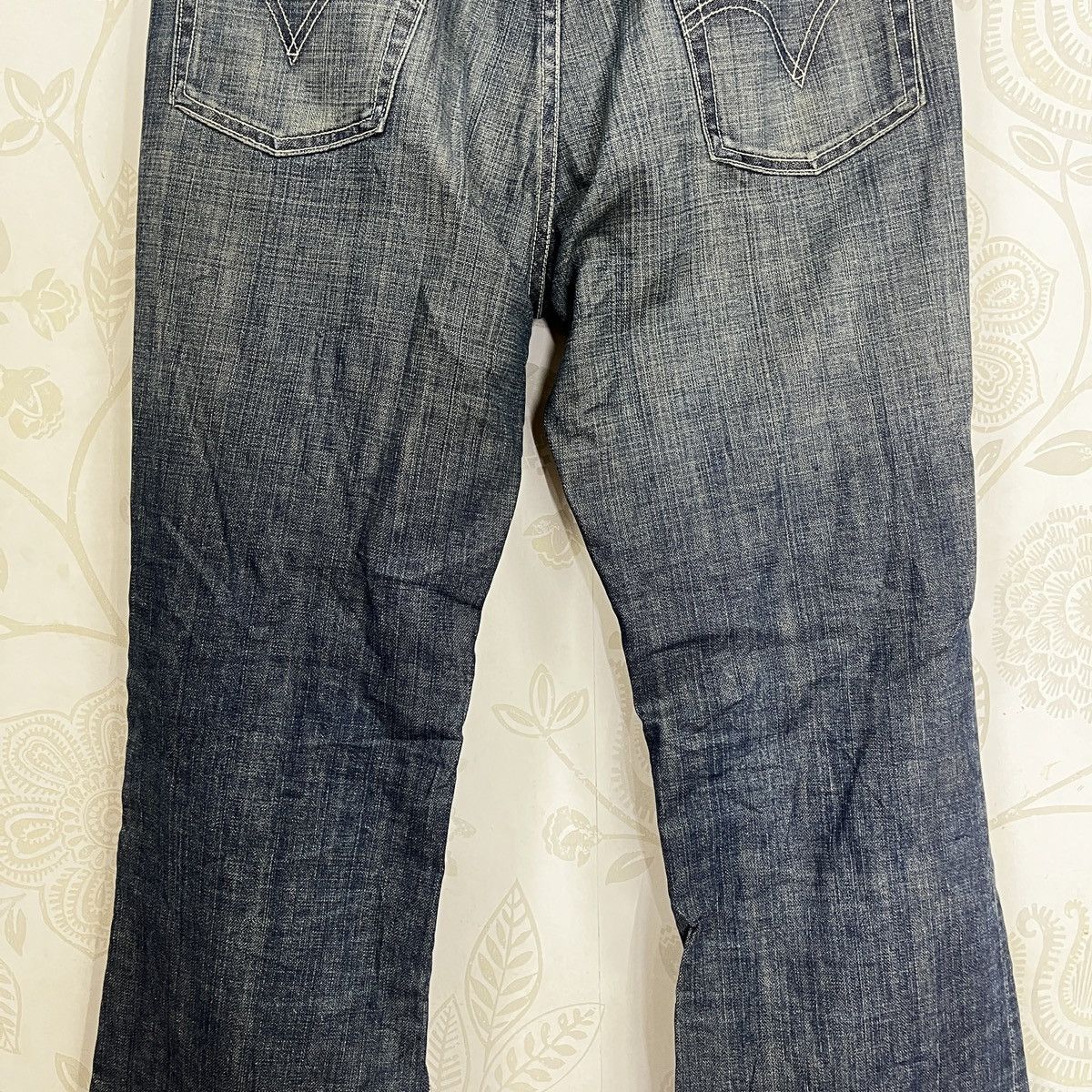 Levi's × Vintage Flared Levis 517 Distressed Denim Faded Blue Size US 33 - 11 Thumbnail