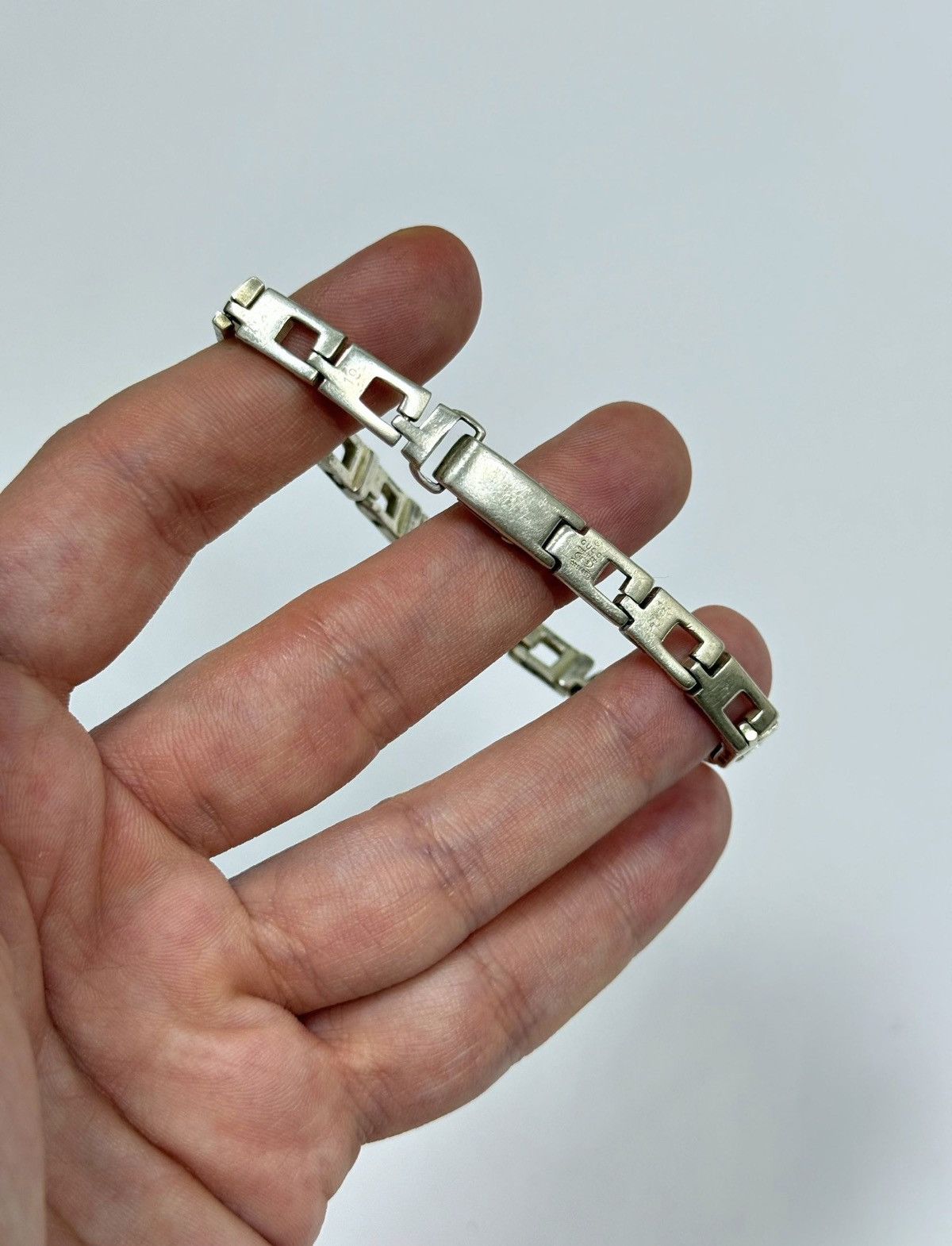 Gucci GUCCI Tom Ford 925 Silver G Logo Wrist Bracelet Chain Demna Size ONE SIZE - 9 Thumbnail